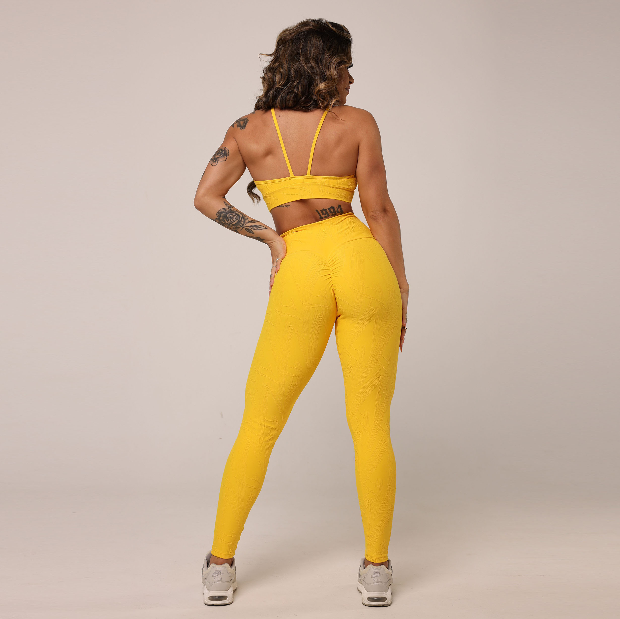 LEGGING EMPINA BUMBUM JACQUARD GRAFIATO HONEY - Imagem 10