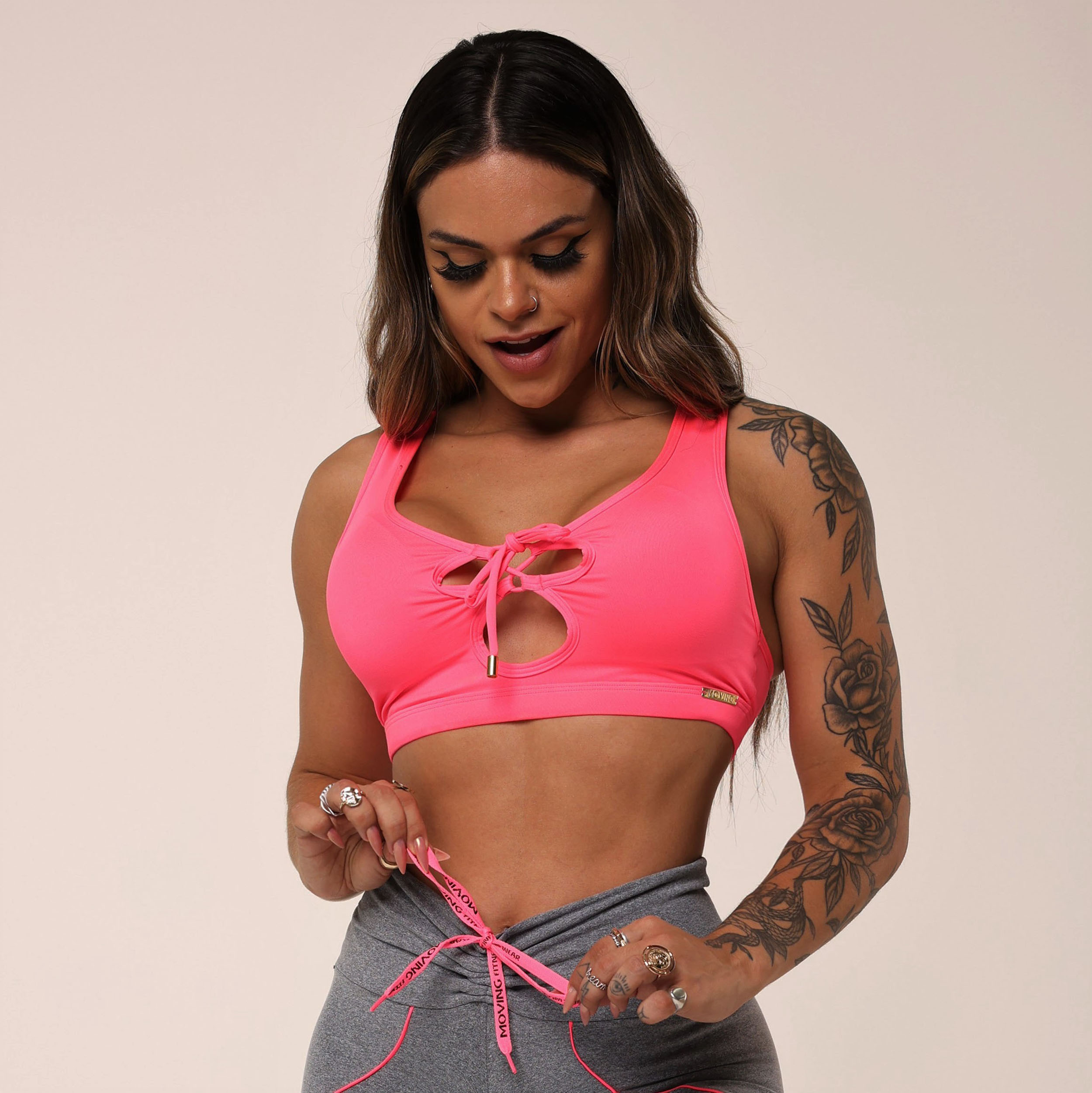 TOP TRANÇADO ROSA FLÚOR - Imagem 4