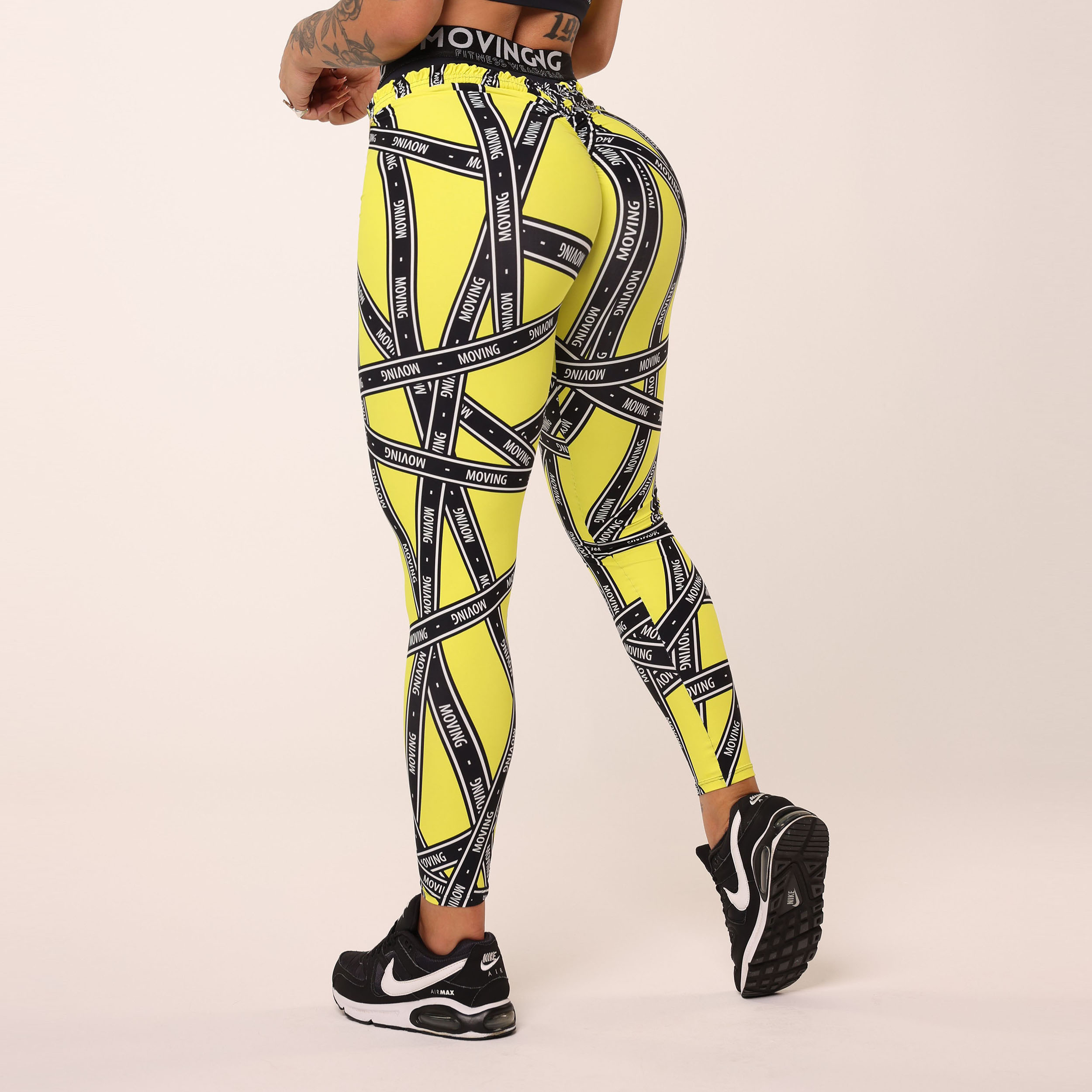 LEGGING BOXER EMPINA BUMBUM STRIP GOLD EXCLUSIVA - Imagem 5