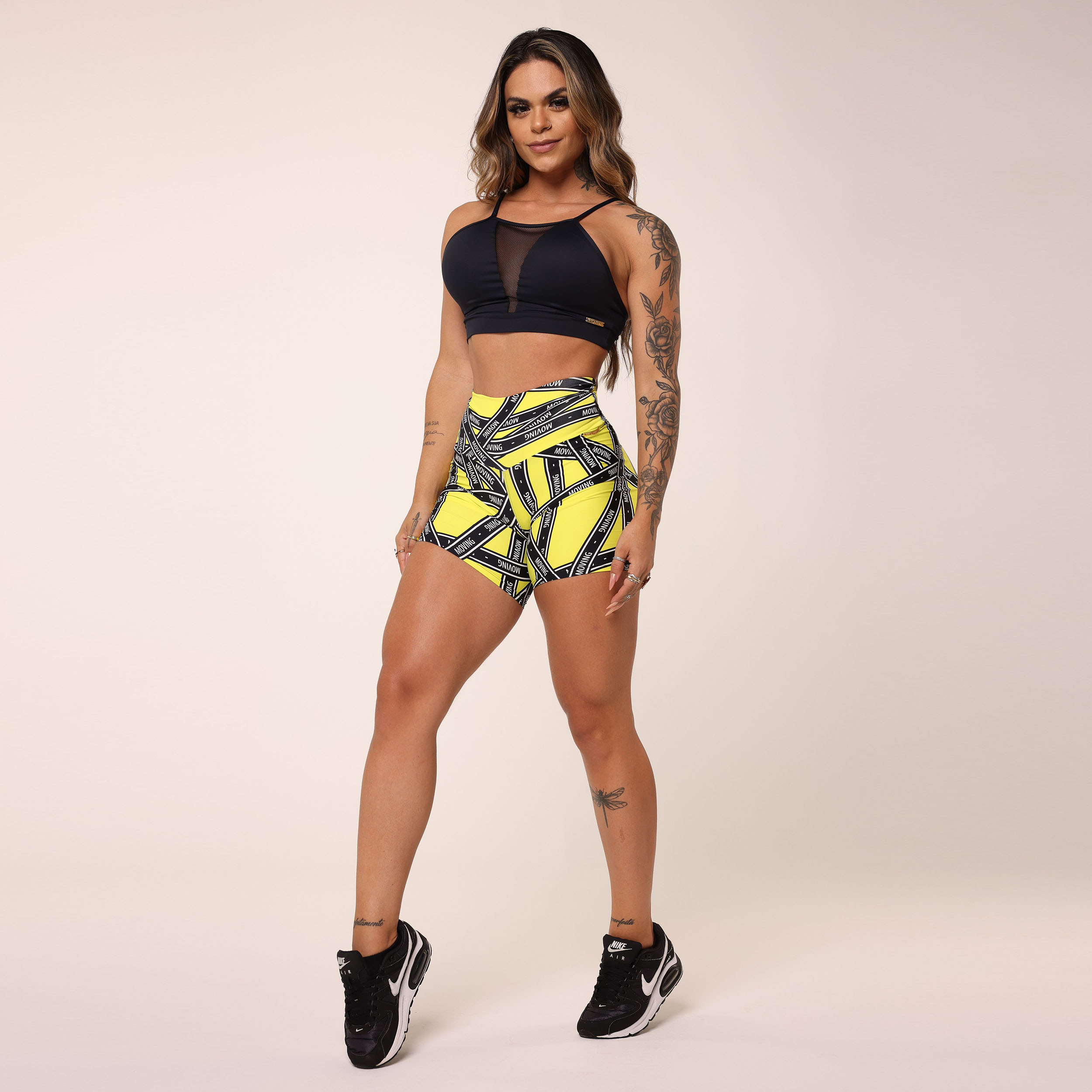 SHORT EMPINA BUMBUM STRIP GOLD EXCLUSIVO - Imagem 8