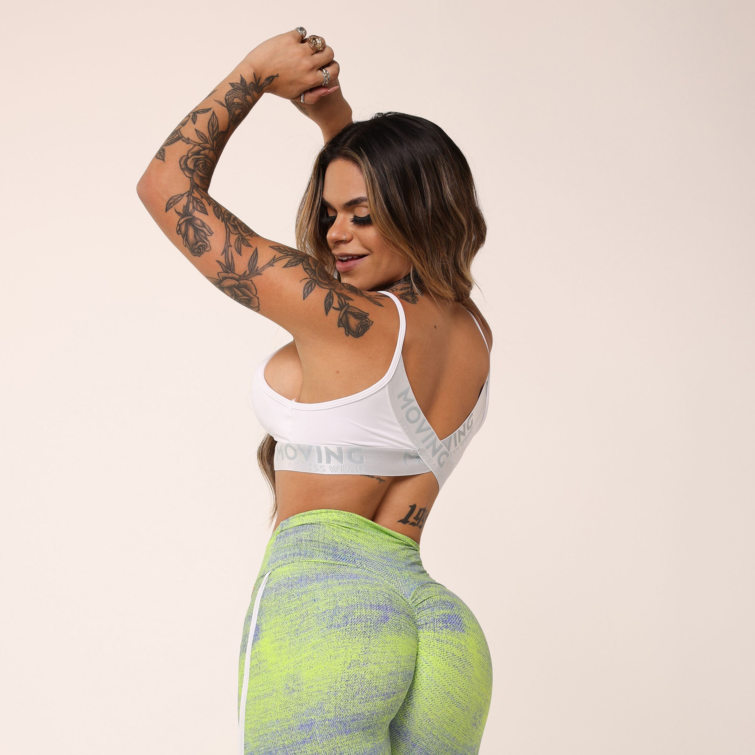 TOP MILANO BRANCO COM ELÁSTICO CINZA - Imagem 4