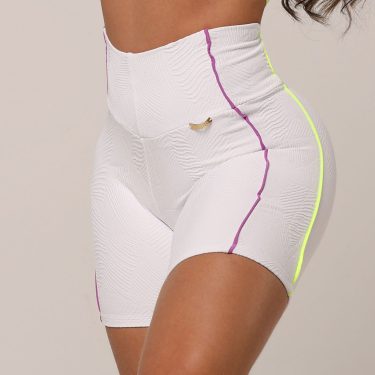 SHORT HOPE COMUM JACQUARD PALM BRANCO