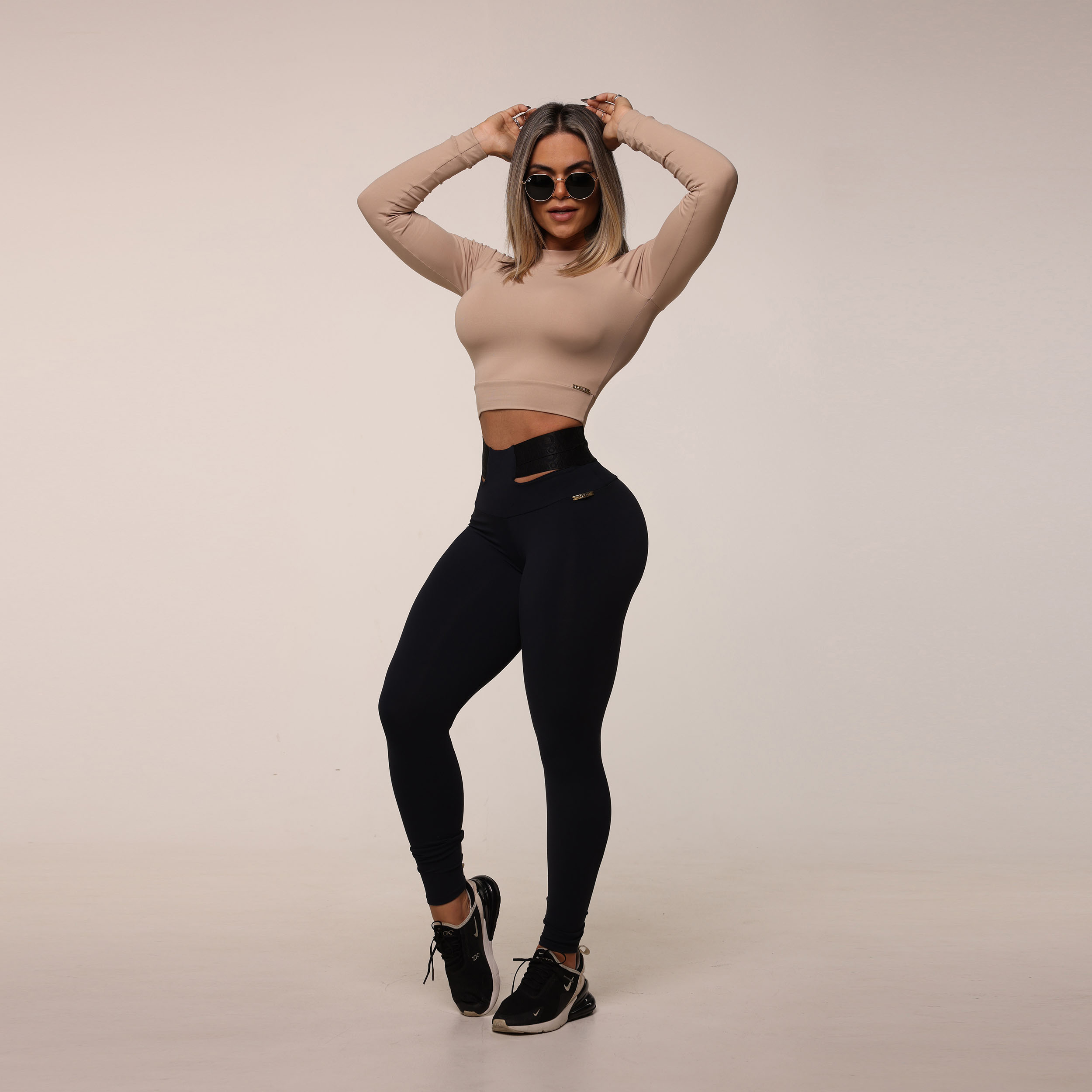 CROPPED CARMEL MANGA LONGA NUDE - Imagem 4