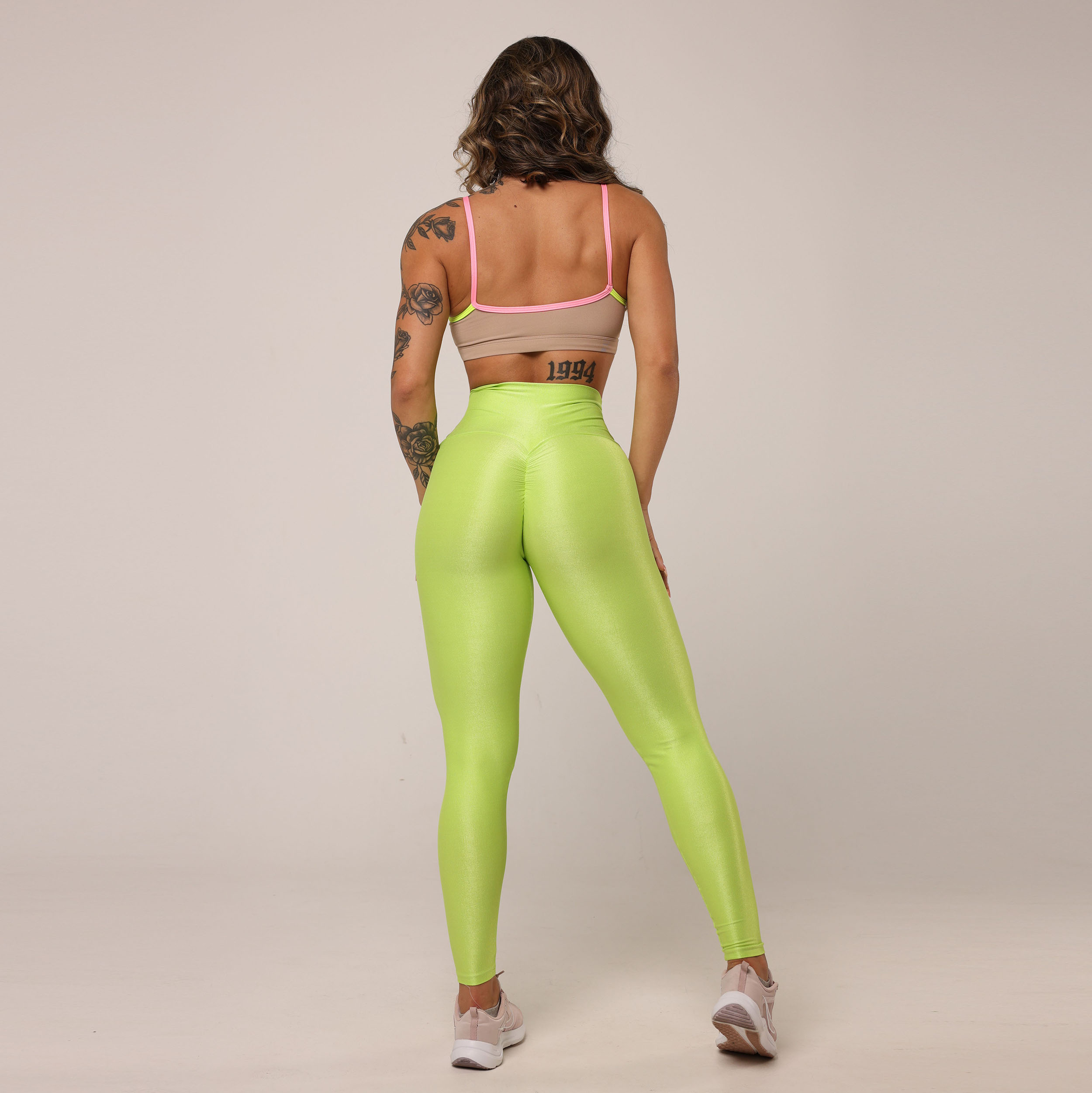 TOP LAS VEGAS NUDE COM ROSA CHICLETE E AMARELO NEON - Imagem 7