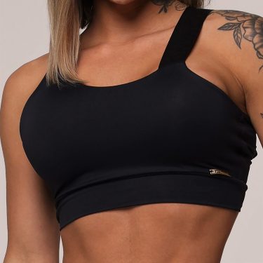 TOP VÊNUS PRETO COM ELÁSTICO PRETO ABSOLUTO