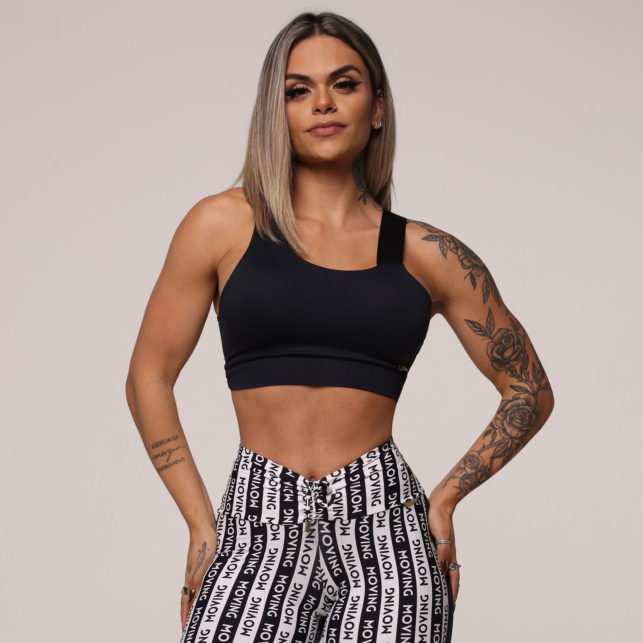 TOP VÊNUS PRETO COM ELÁSTICO PRETO ABSOLUTO - Imagem 3