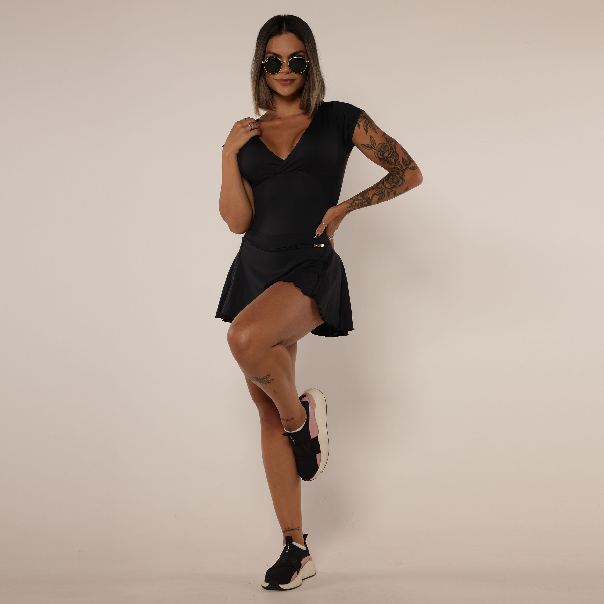 VESTIDO MANGUINHA PRETO - Imagem 7