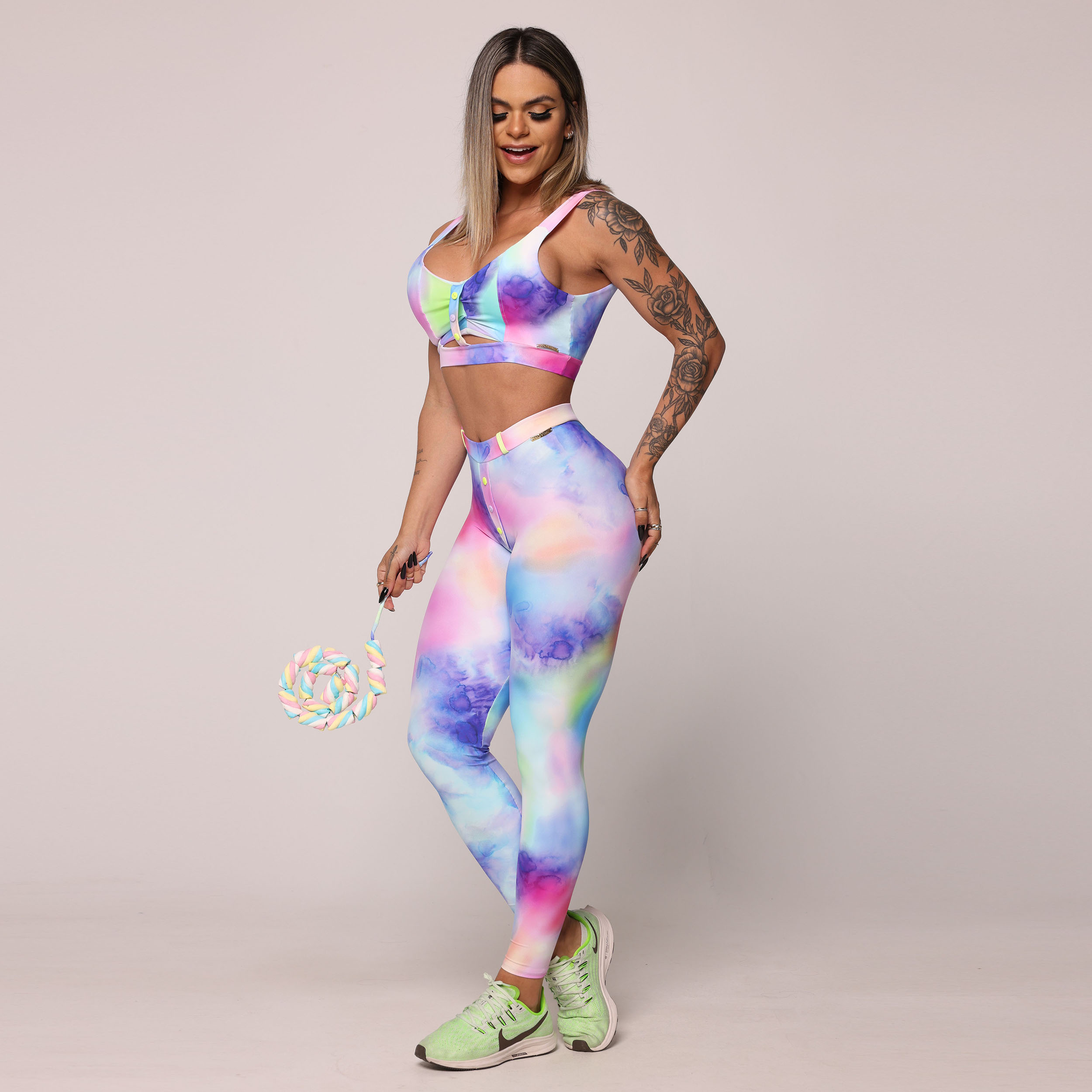 LEGGING PREPPY EMPINA BUMBUM ALGODÃO DOCE EXCLUSIVA - Imagem 9