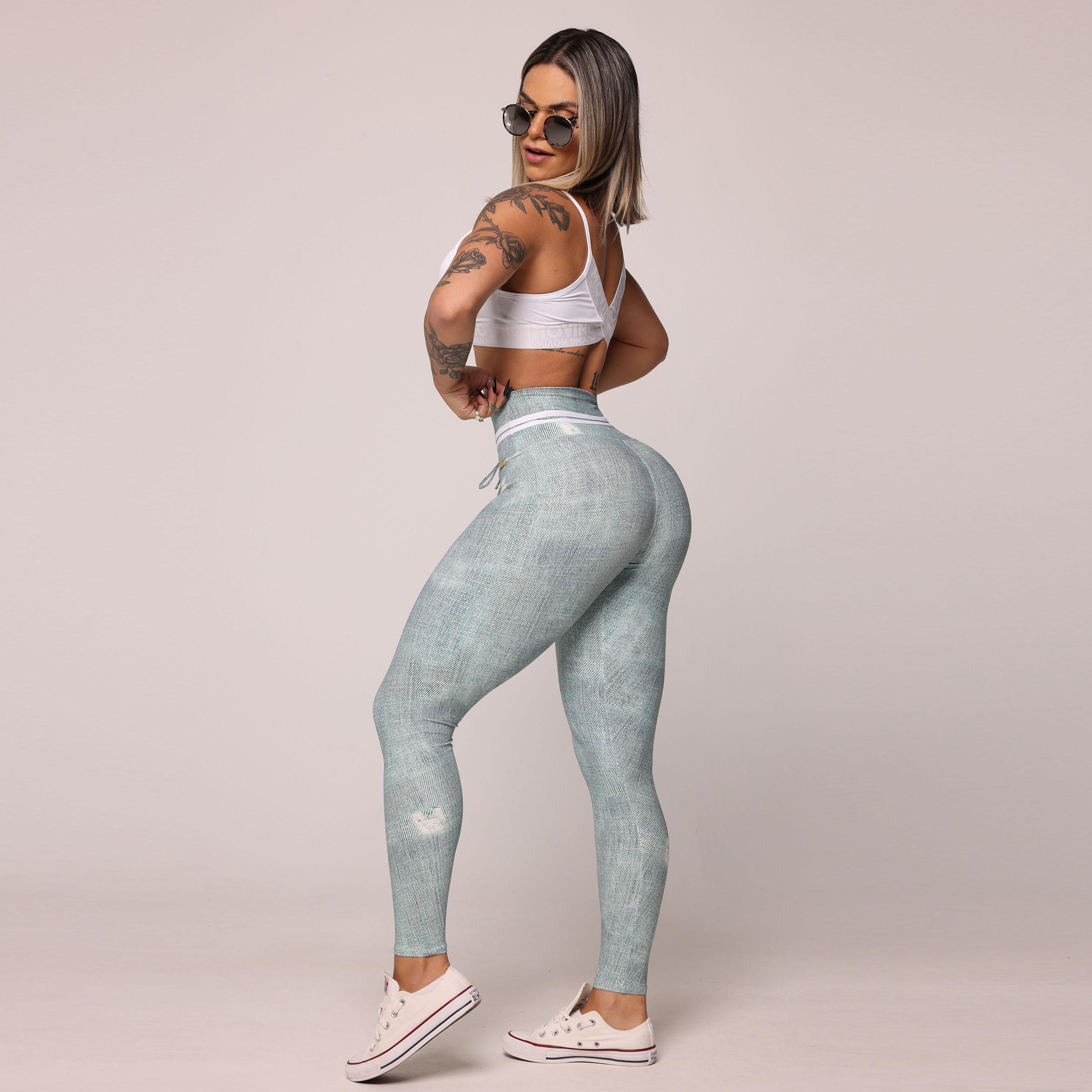 LEGGING COMUM FAKE JEANS EXCLUSIVA - Imagem 9