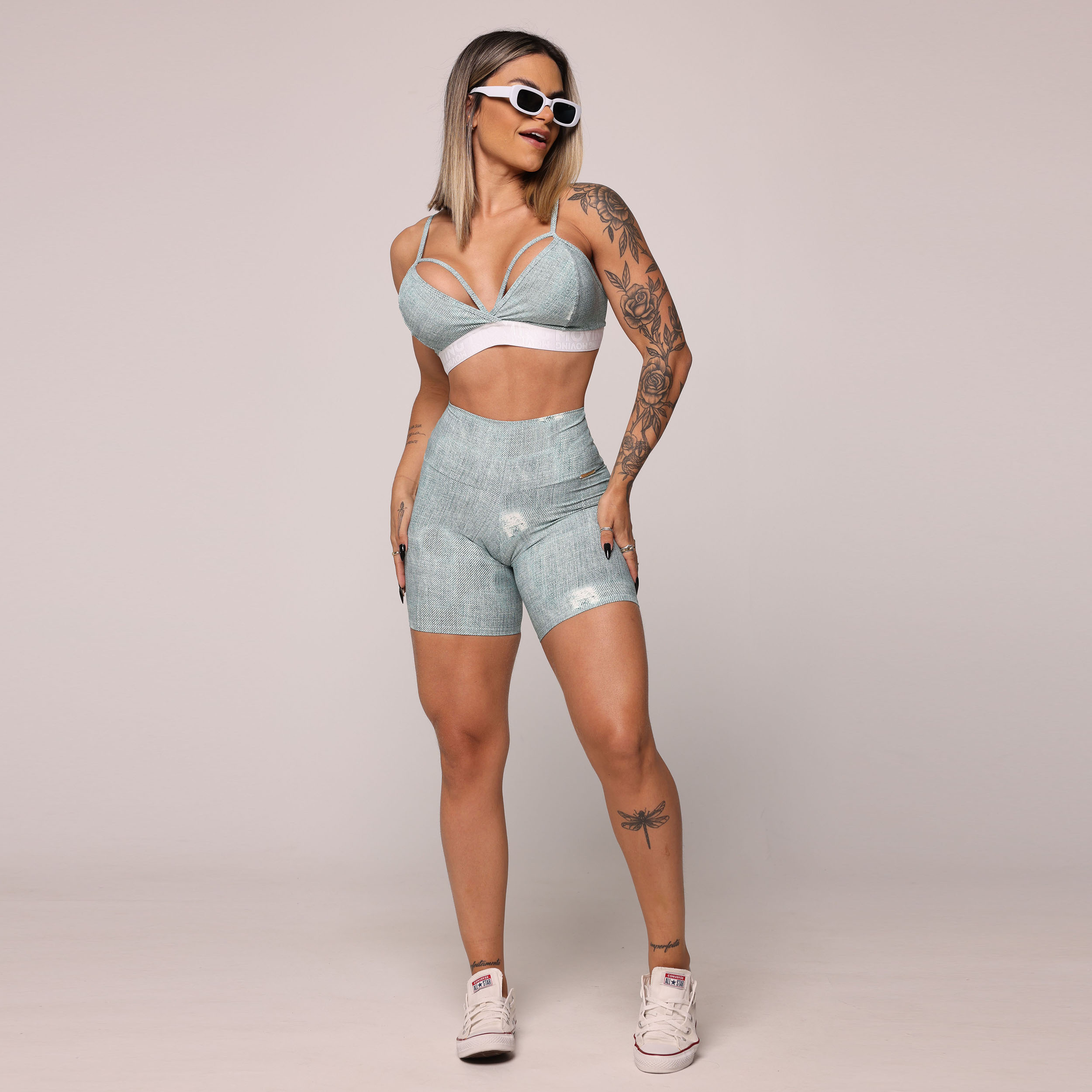 SHORT EMPINA BUMBUM FAKE JEANS EXCLUSIVO - Imagem 6
