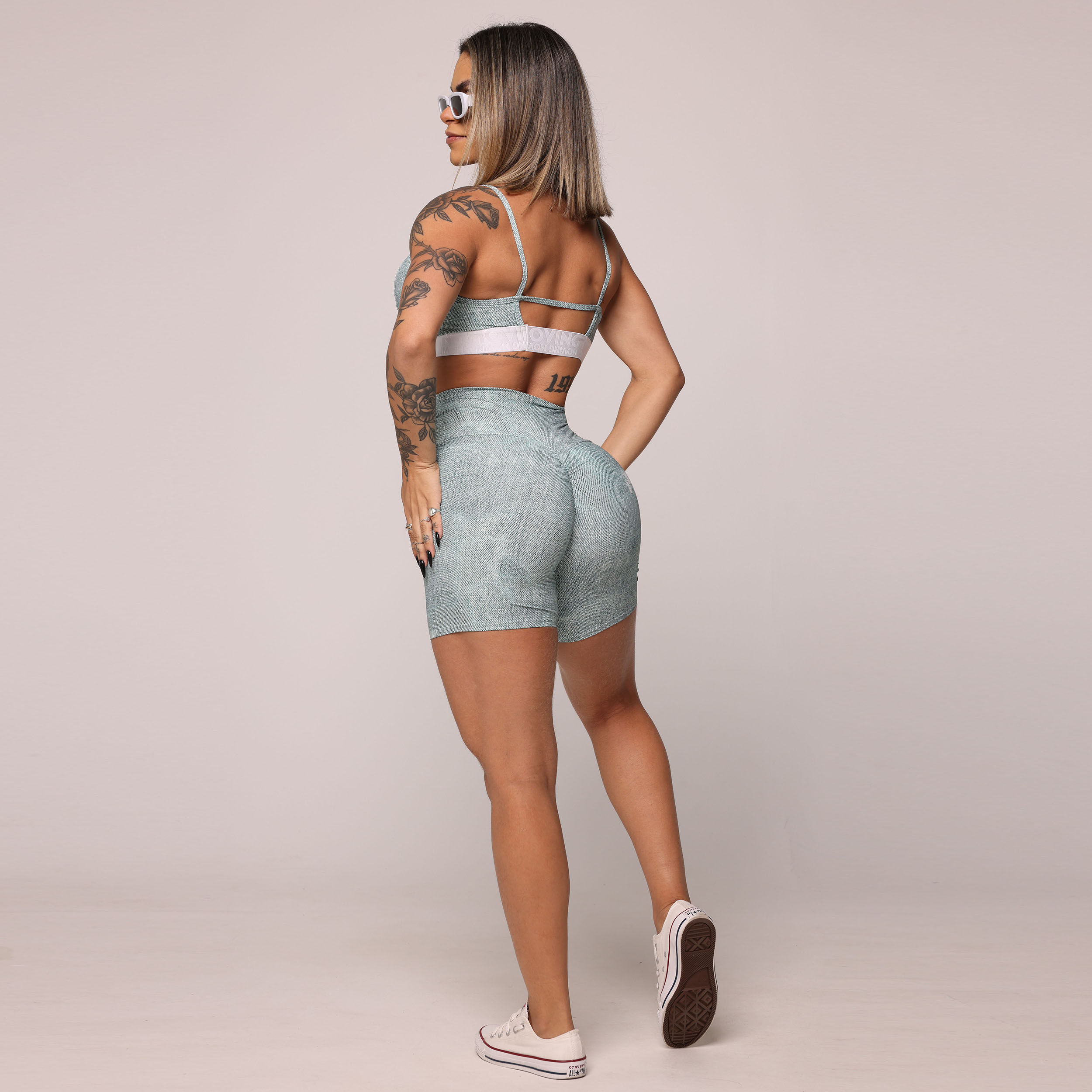 SHORT EMPINA BUMBUM FAKE JEANS EXCLUSIVO - Imagem 9