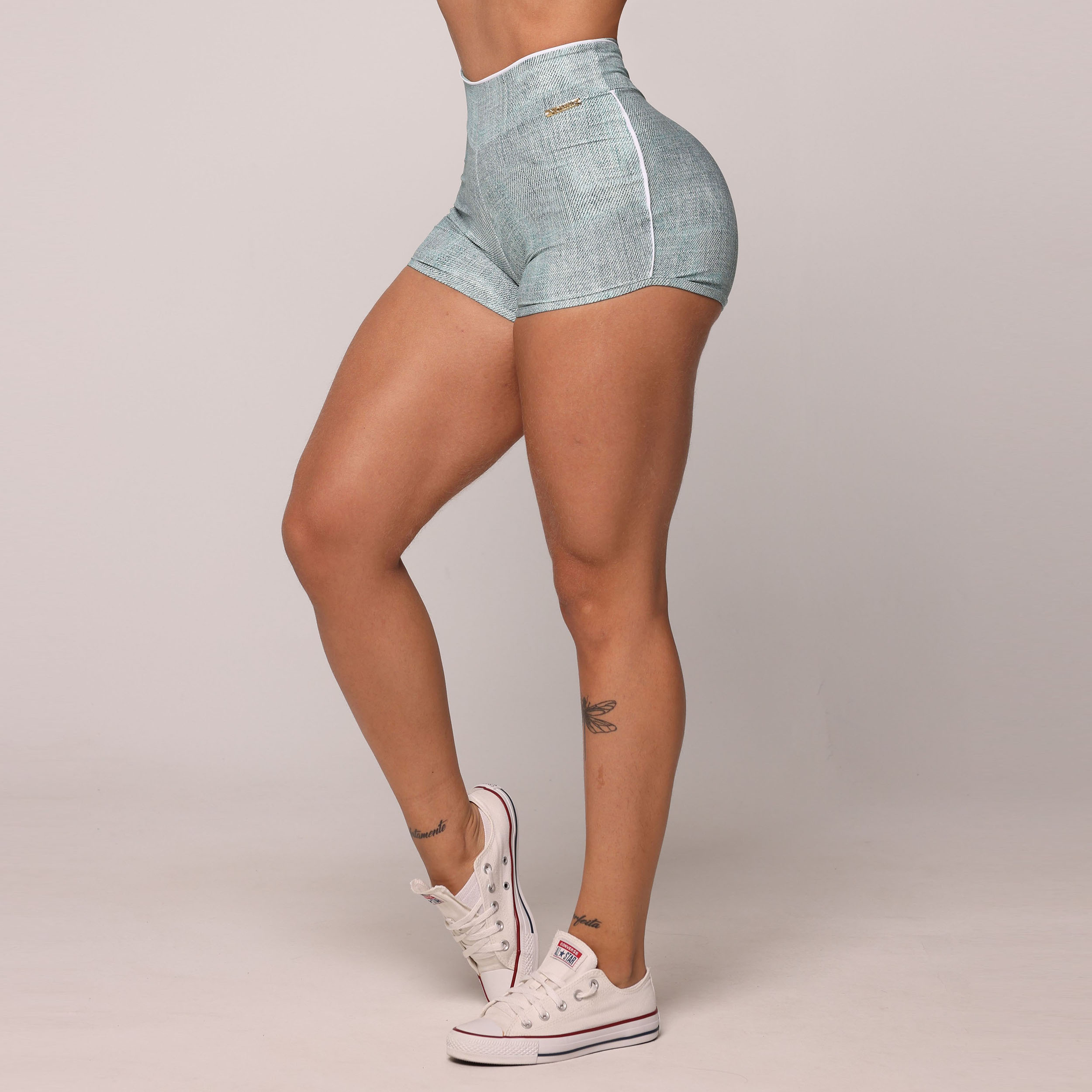 SHORT LINEAR FAKE JEANS EXCLUSIVO - Imagem 3