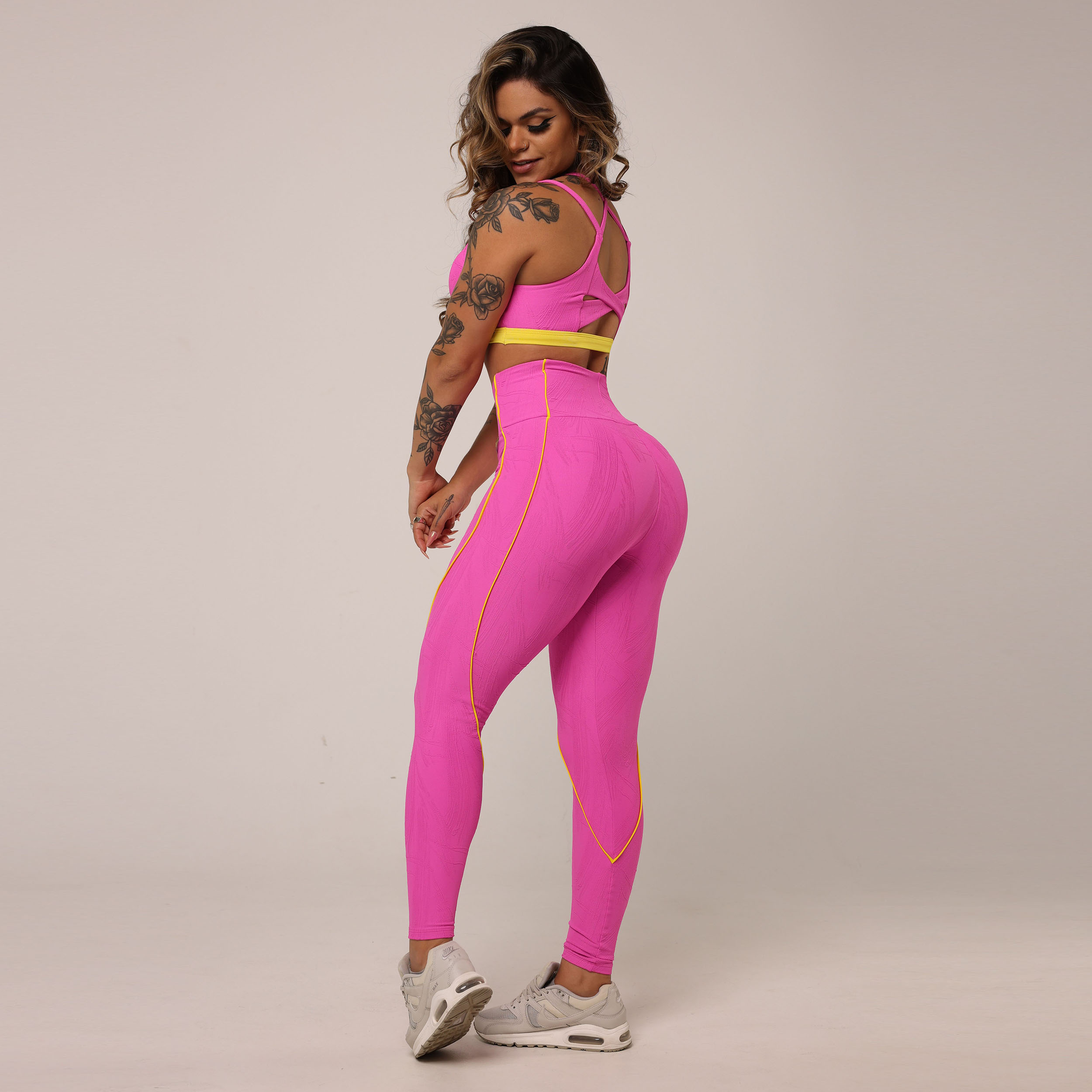 LEGGING HOPE COMUM JACQUARD GRAFIATO ROSA BARBIE - Imagem 9