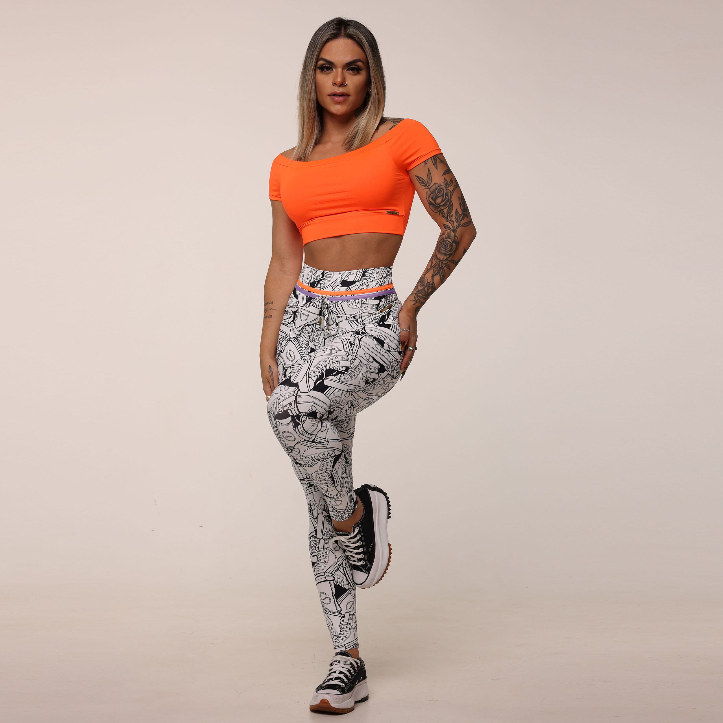 CROPPED CIGANINHA LARANJA NEON - Imagem 7