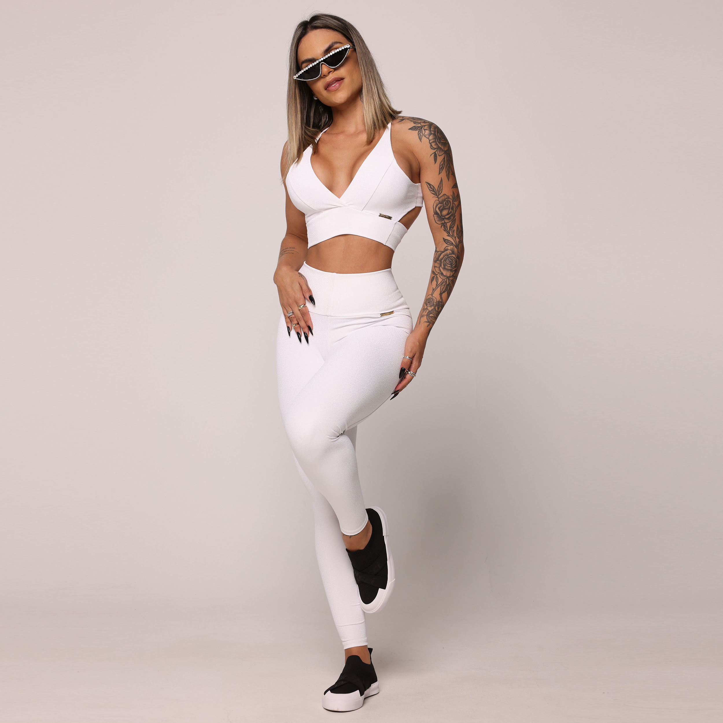 CALÇA MONTARIA COURO SINTÉTICO LUX BRANCA - Imagem 5