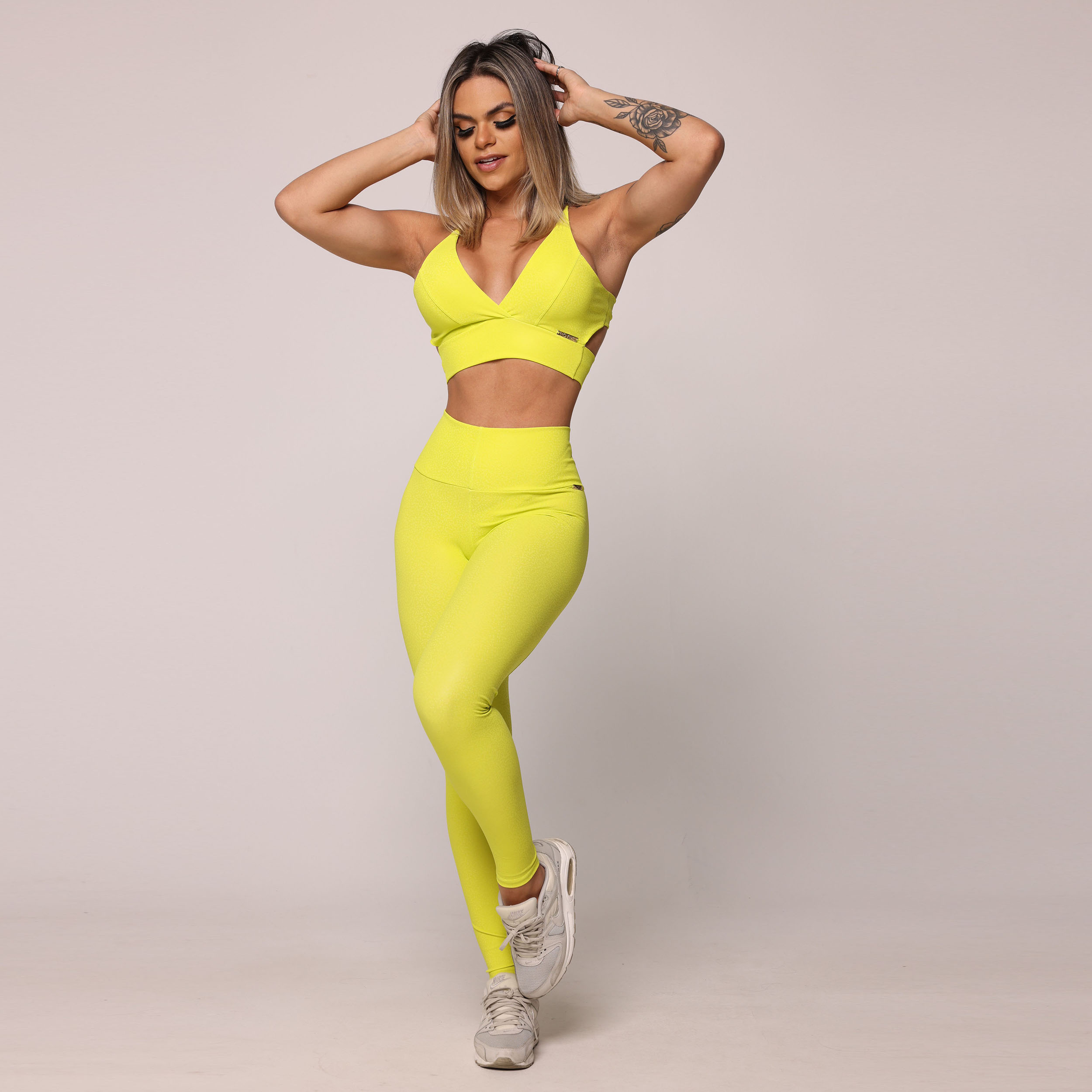 CALÇA MONTARIA COURO SINTÉTICO LUX NEON - Imagem 9