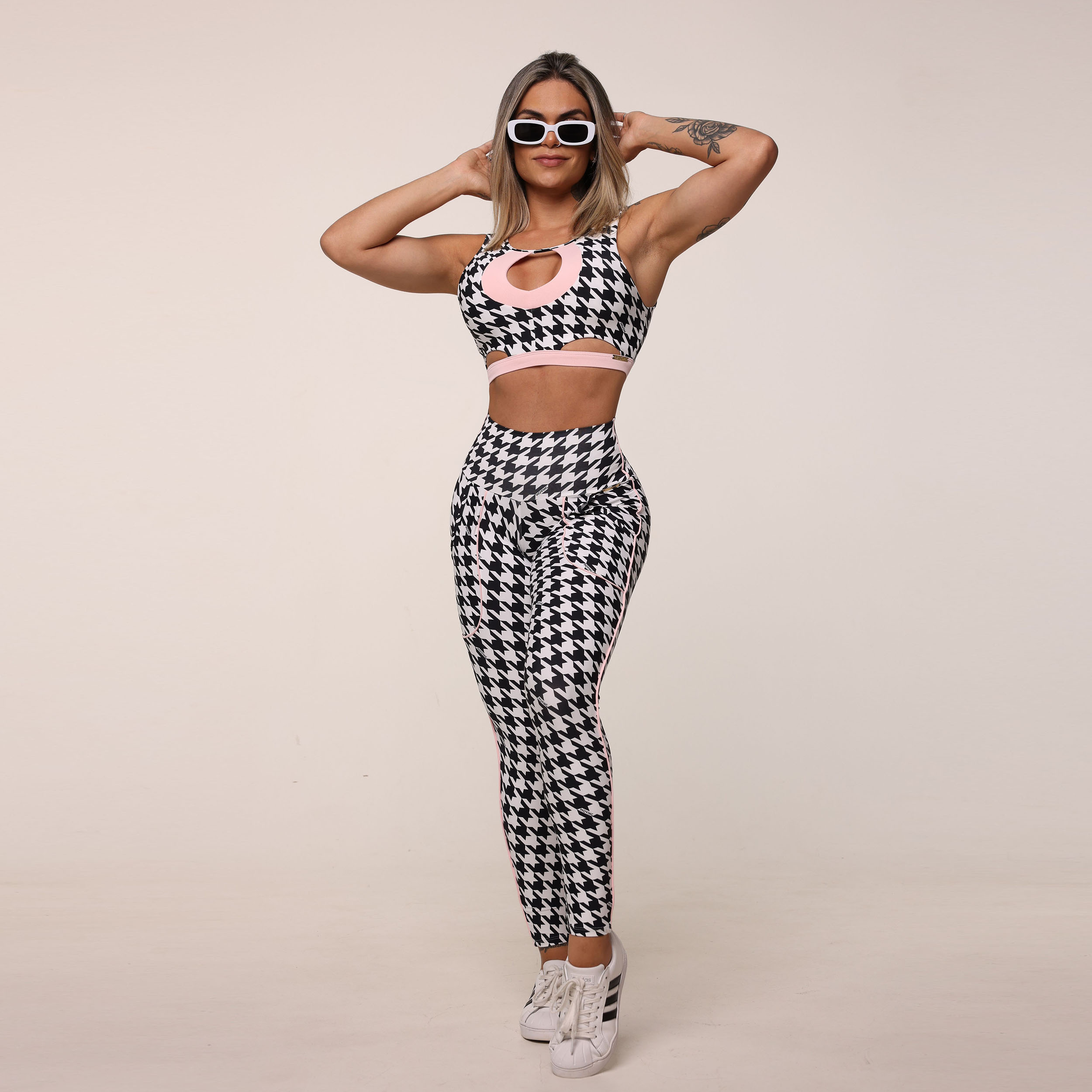 LEGGING CELULAR EMPINA BUMBUM PIED DE POULE EXCLUSIVA - Imagem 8