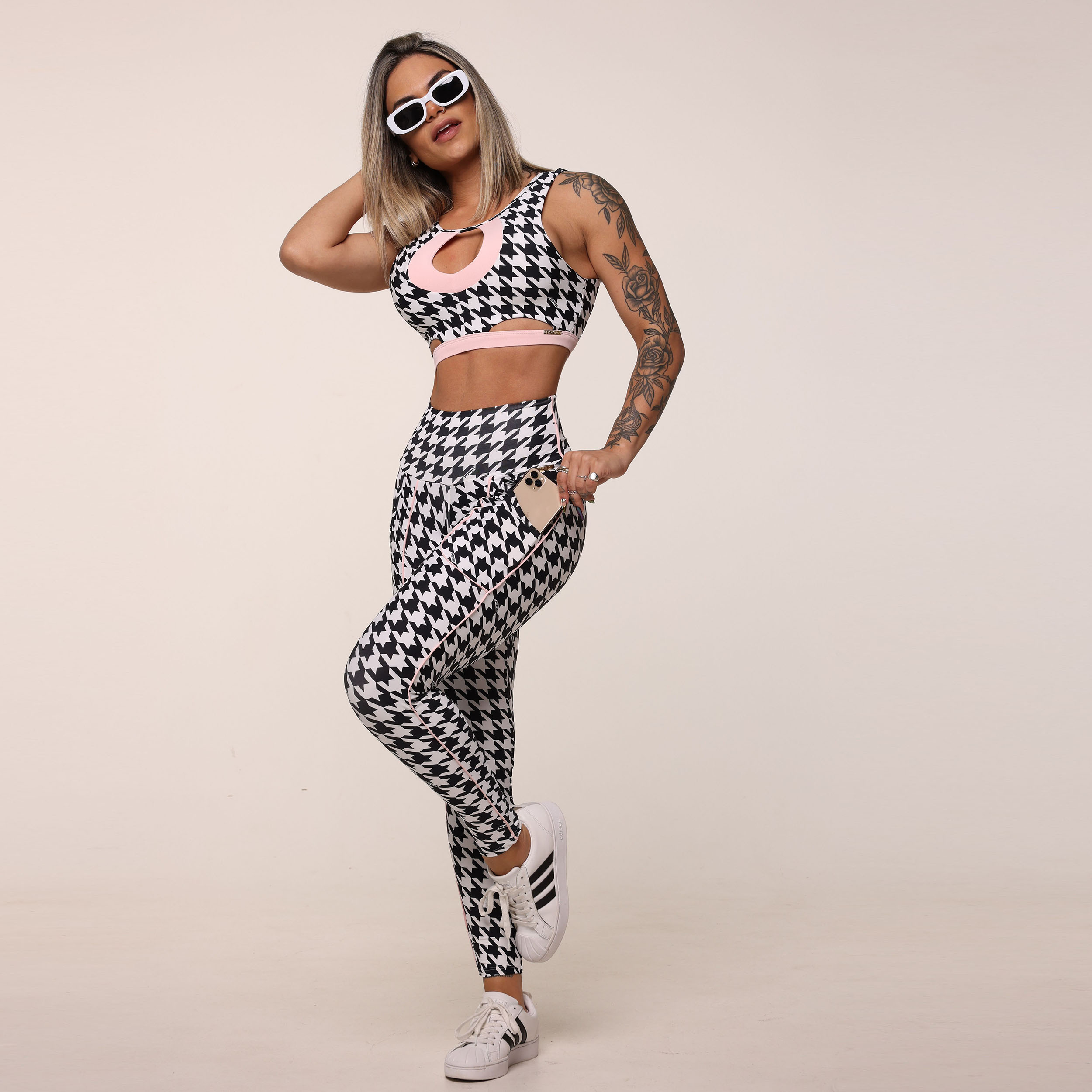 LEGGING CELULAR EMPINA BUMBUM PIED DE POULE EXCLUSIVA - Imagem 10