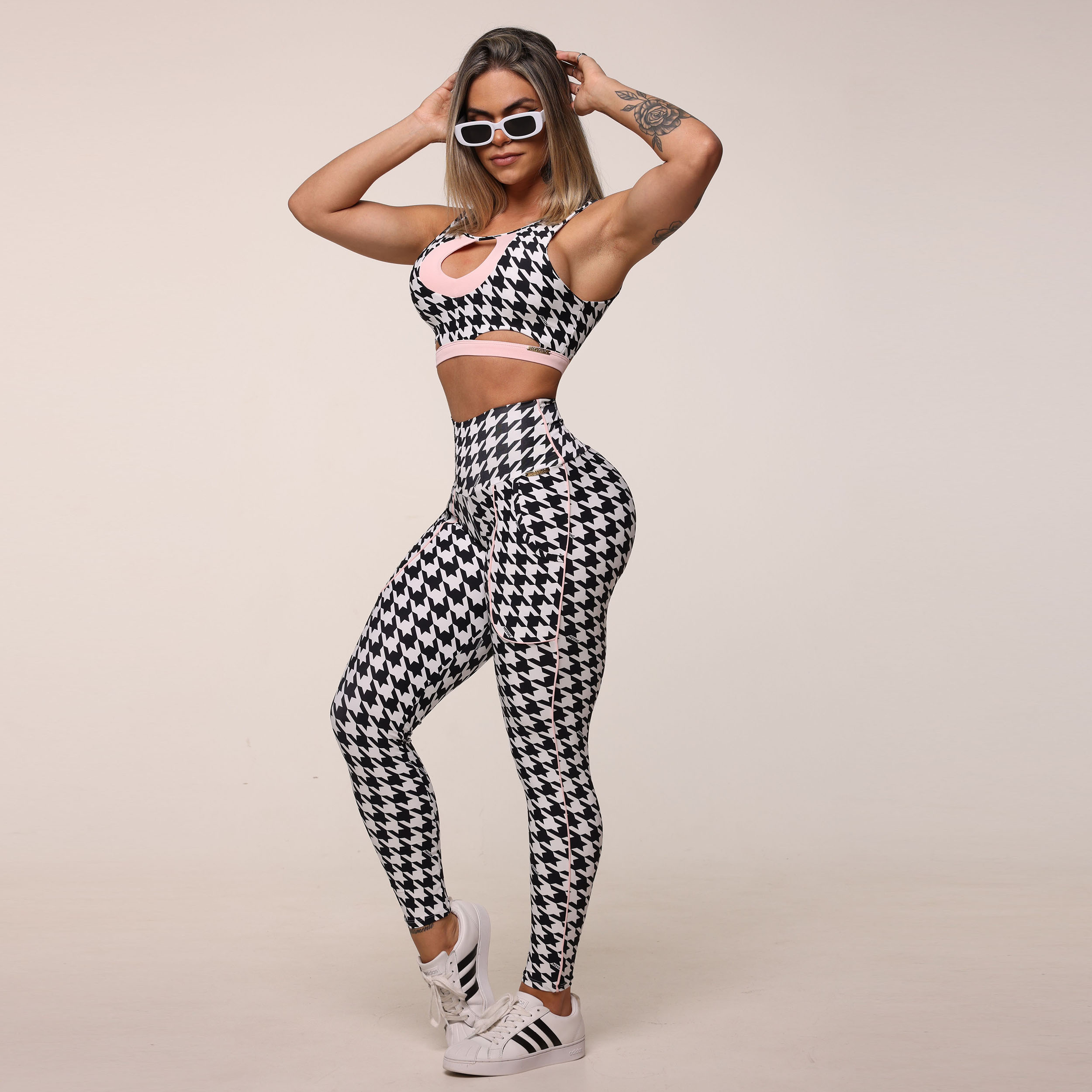 LEGGING CELULAR EMPINA BUMBUM PIED DE POULE EXCLUSIVA - Imagem 11