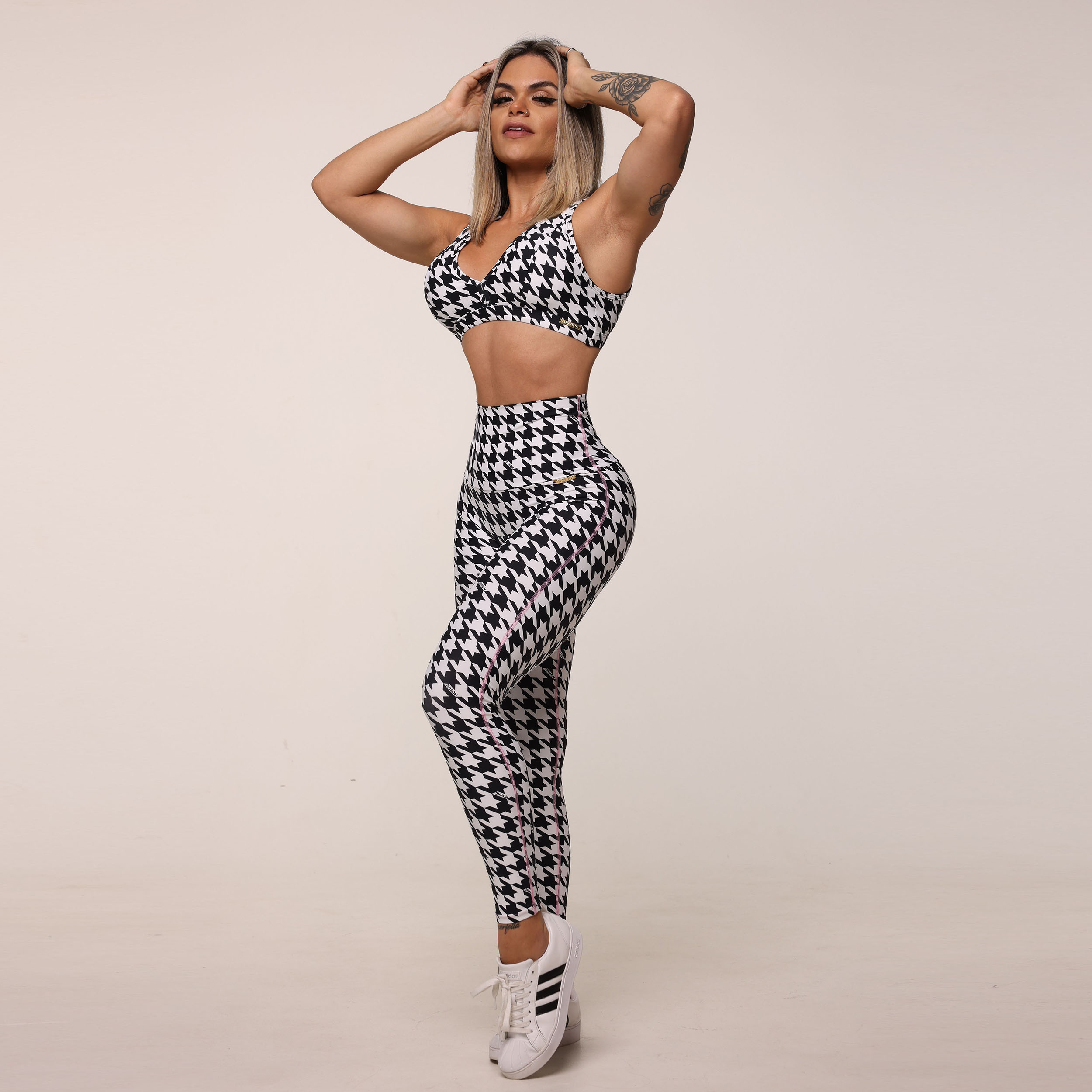 LEGGING CONFORT COMUM PIED DE POULE EXCLUSIVA - Imagem 7