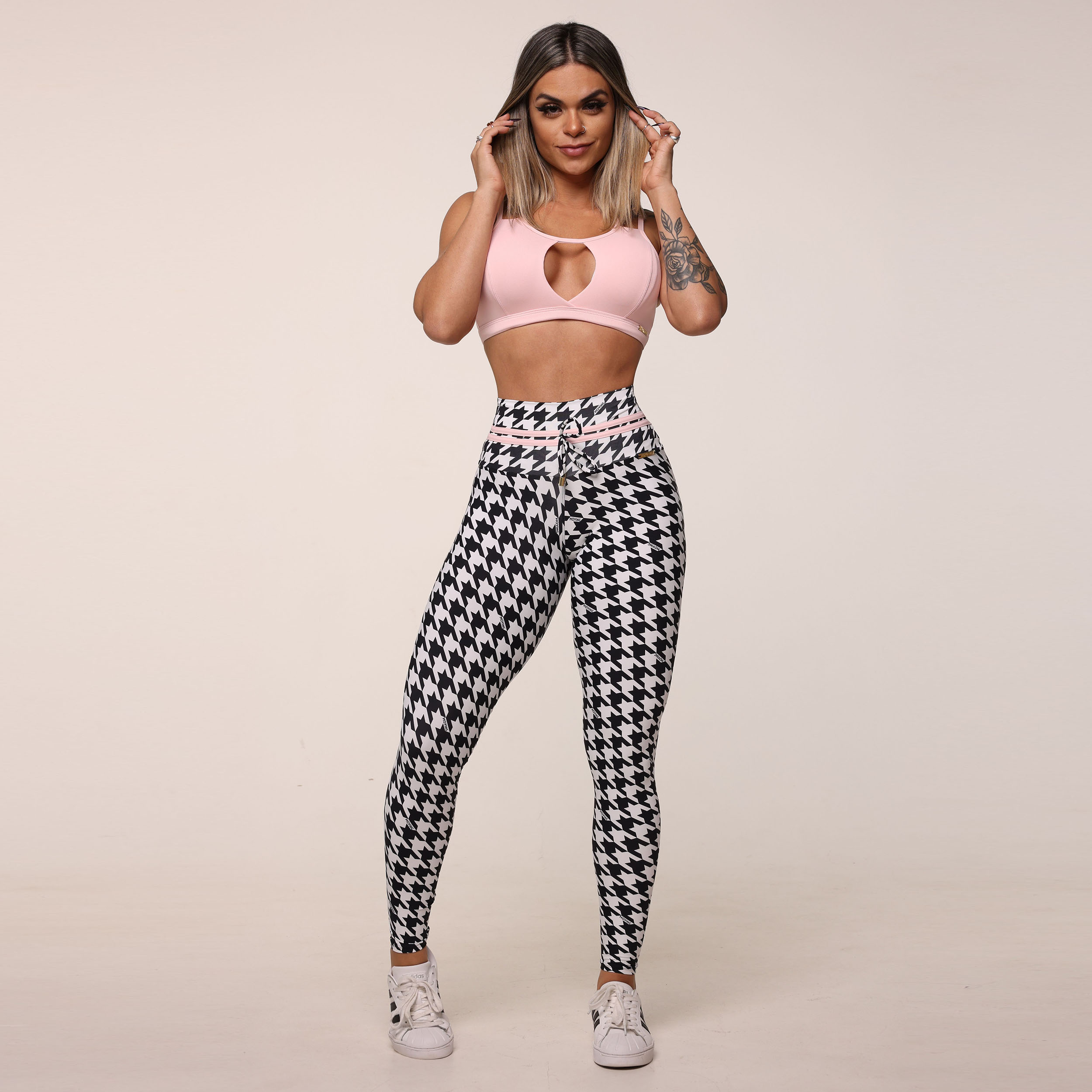 LEGGING EMPINA BUMBUM PIED DE POULE EXCLUSIVA - Imagem 7