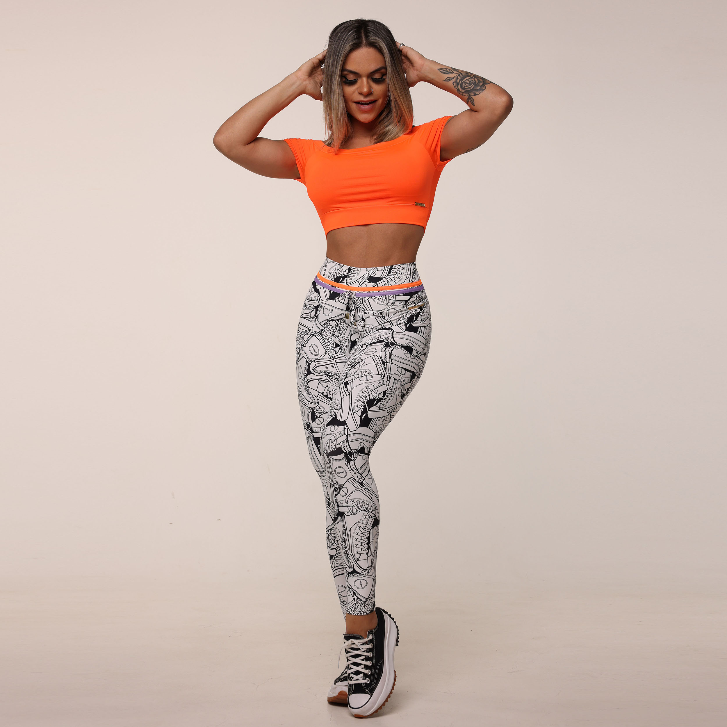 LEGGING EMPINA BUMBUM SNEAKERS WHITE EXCLUSIVA - Imagem 10