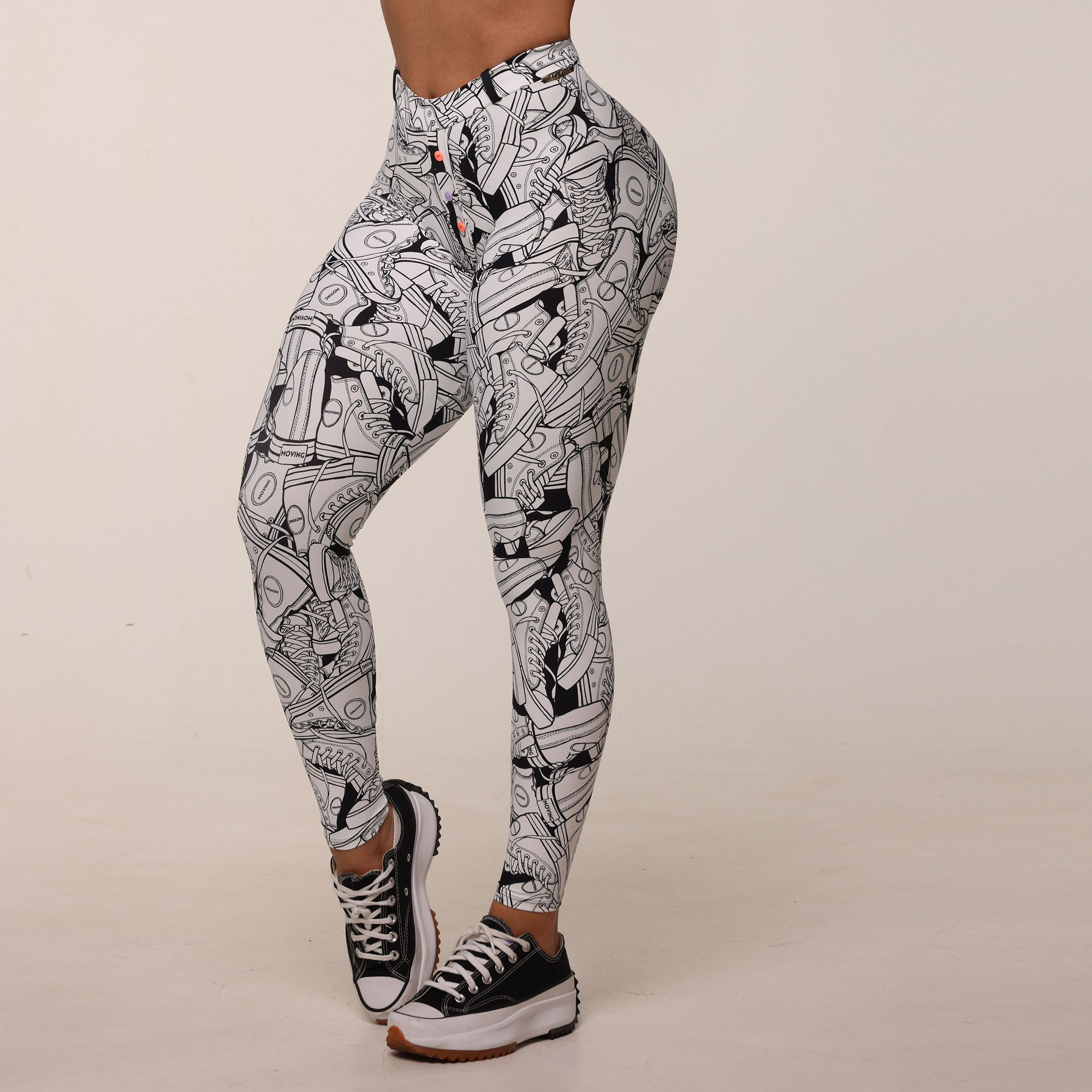 LEGGING PREPPY EMPINA BUMBUM SNEAKERS WHITE EXCLUSIVA - Imagem 4