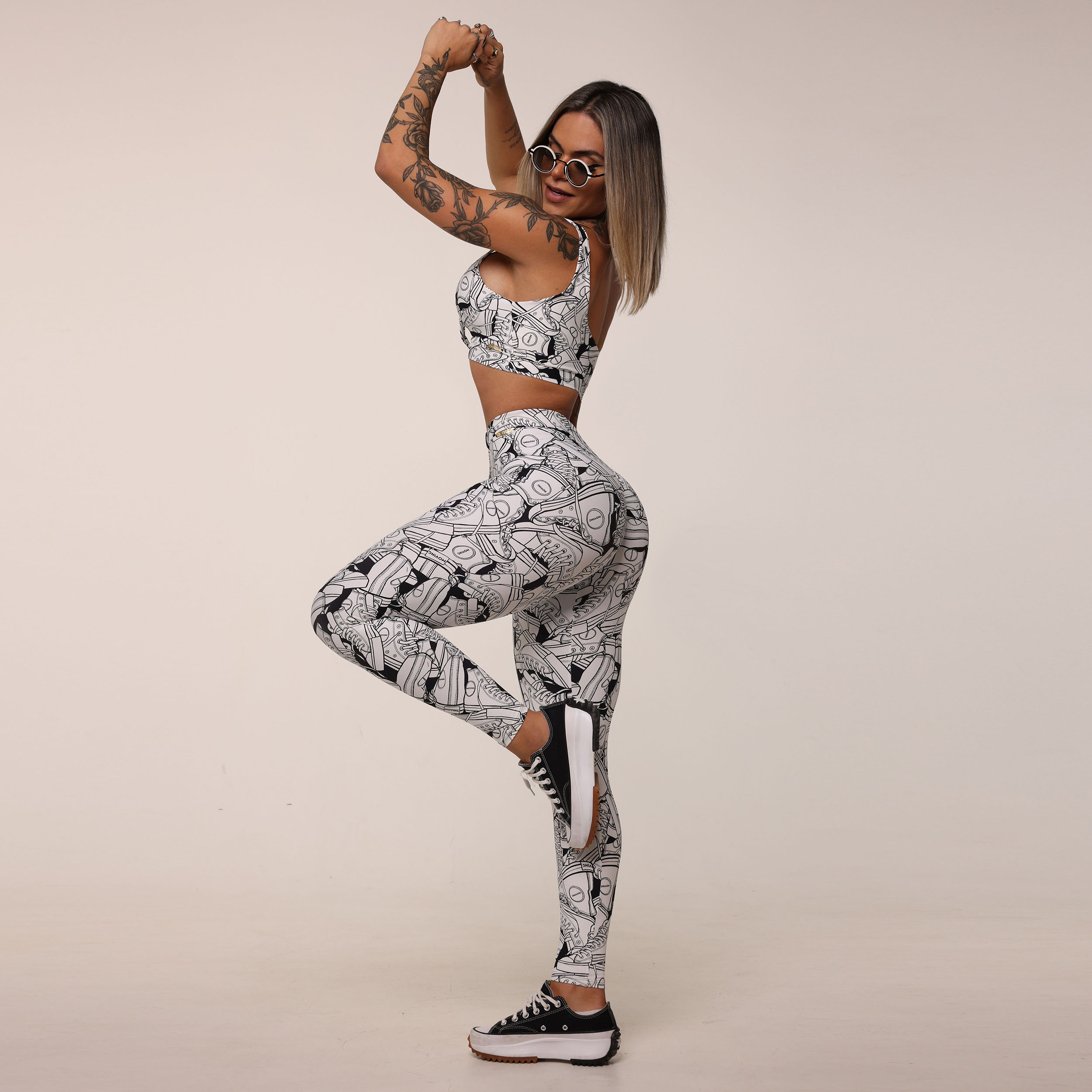 LEGGING PREPPY EMPINA BUMBUM SNEAKERS WHITE EXCLUSIVA - Imagem 7