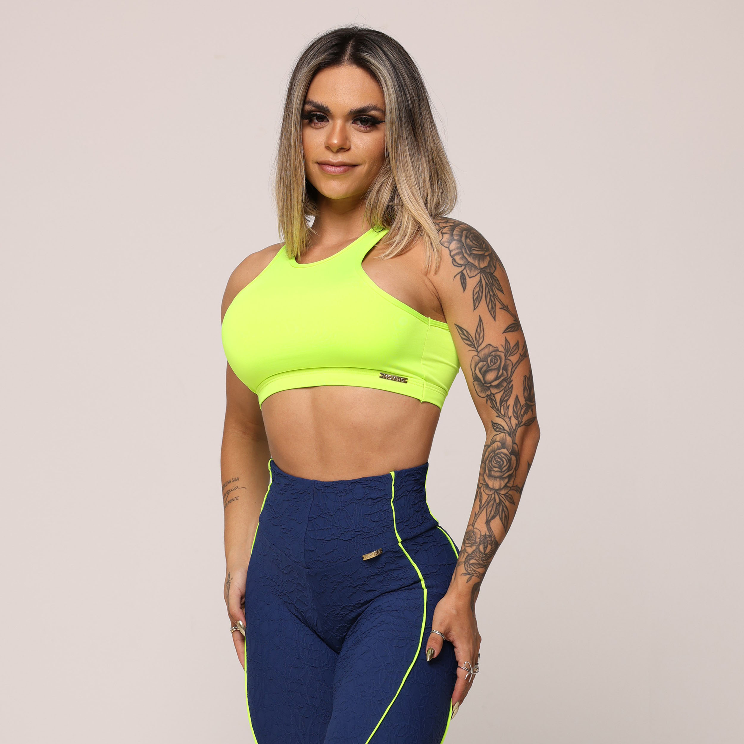 LEGGING HOPE COMUM JACQUARD PERLÊ AZUL MARINHO - Imagem 5