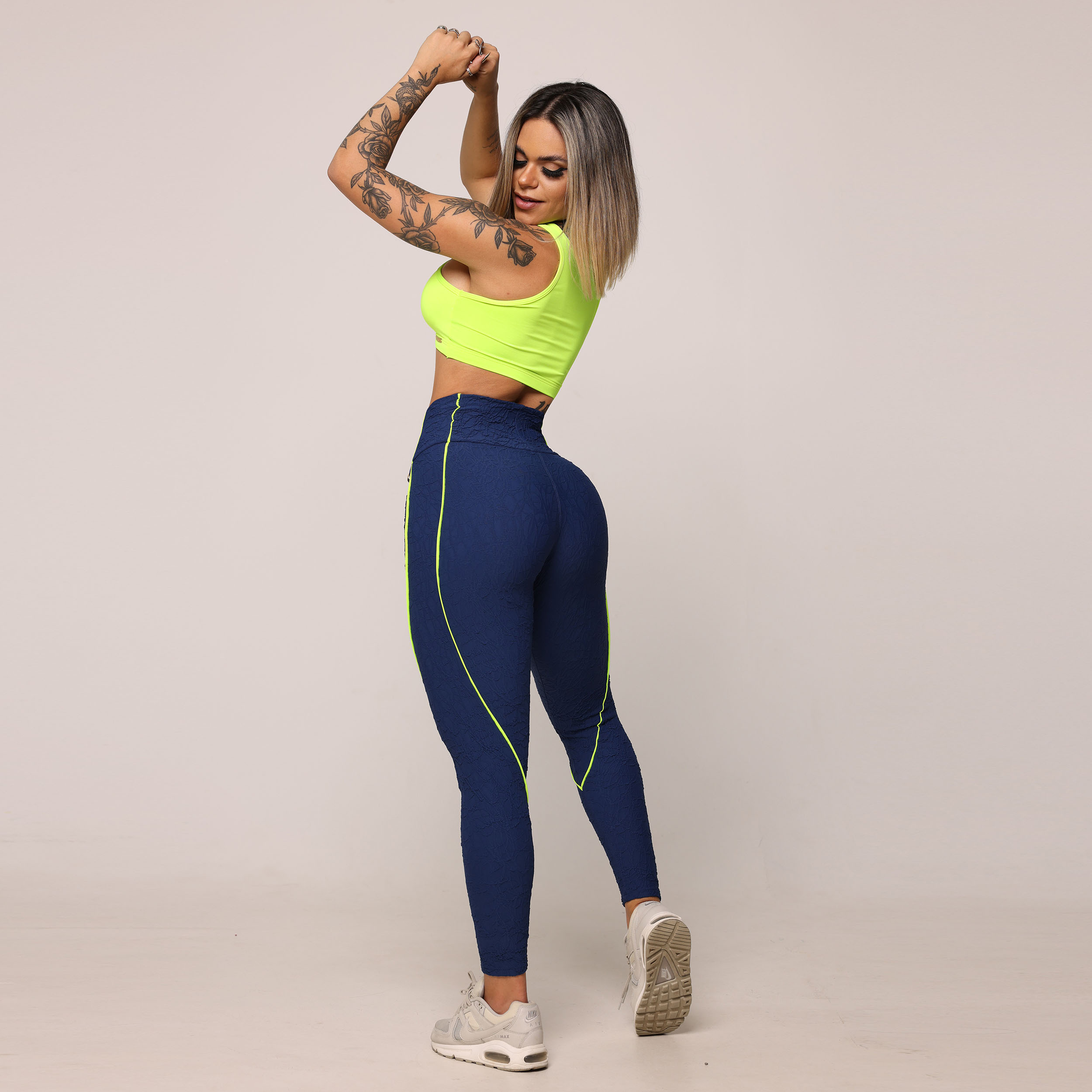 LEGGING HOPE COMUM JACQUARD PERLÊ AZUL MARINHO - Imagem 6