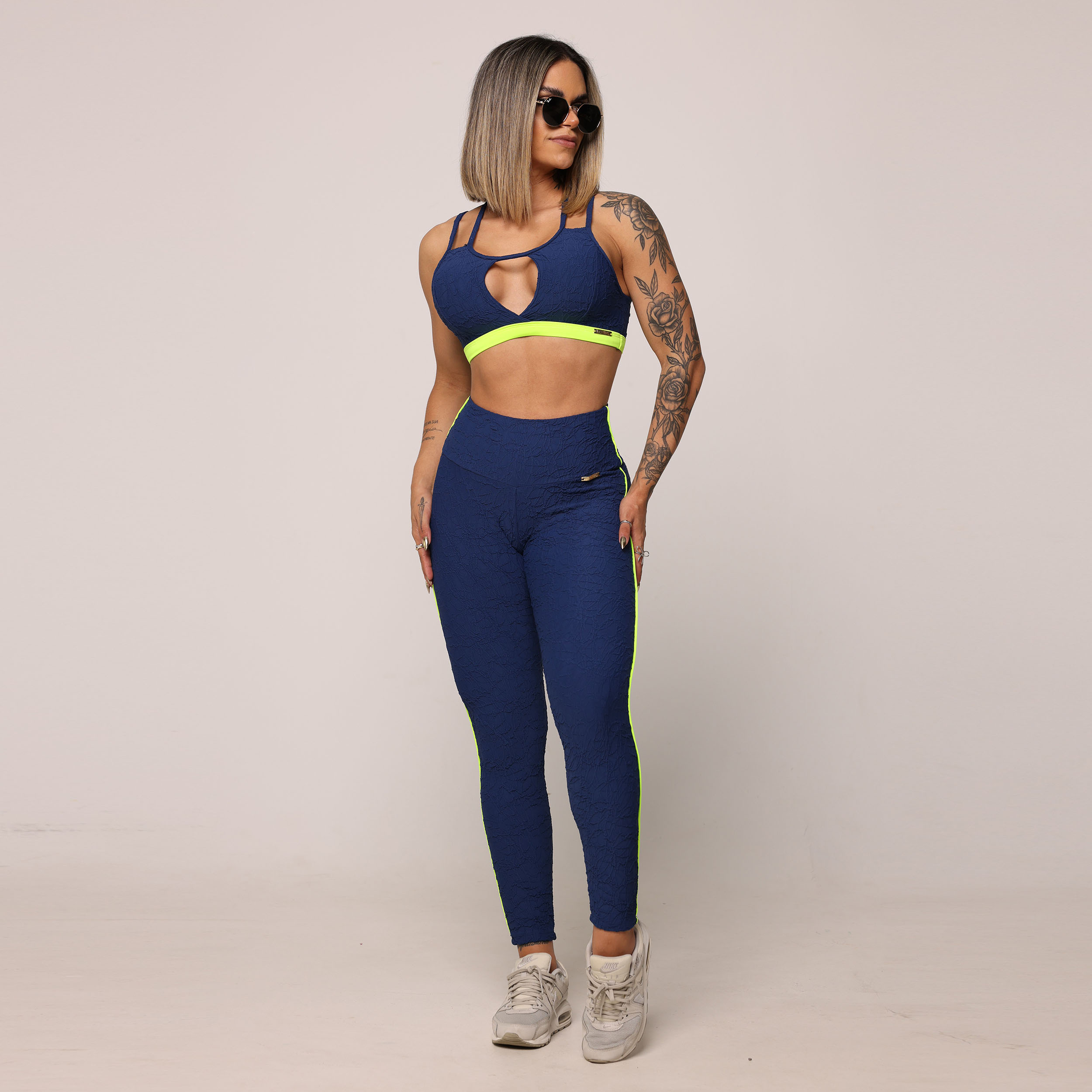 TOP FLORENÇA JACQUARD PERLÊ AZUL MARINHO - Imagem 6