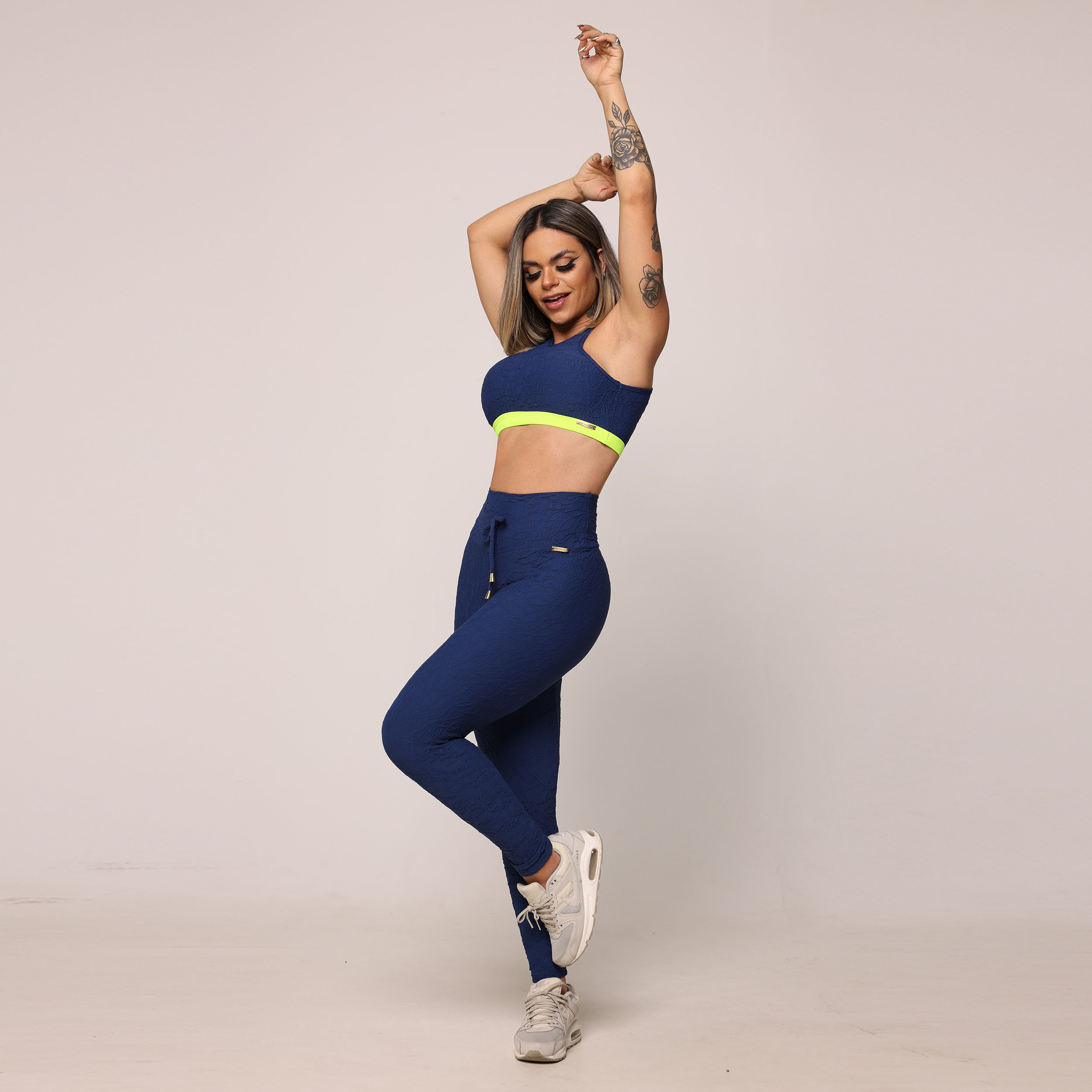 TOP TORINO JACQUARD PERLÊ AZUL MARINHO - Imagem 5