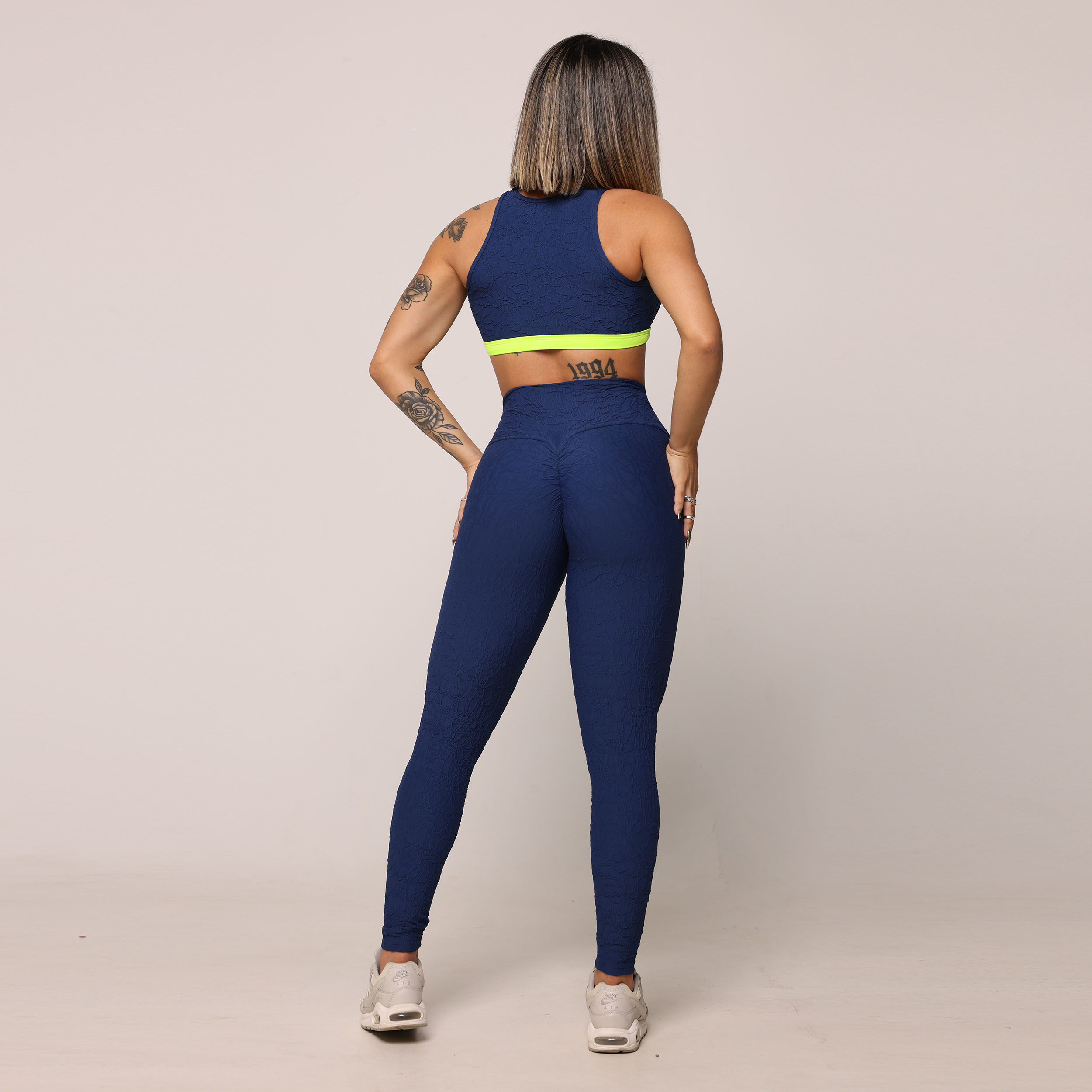 TOP TORINO JACQUARD PERLÊ AZUL MARINHO - Imagem 6