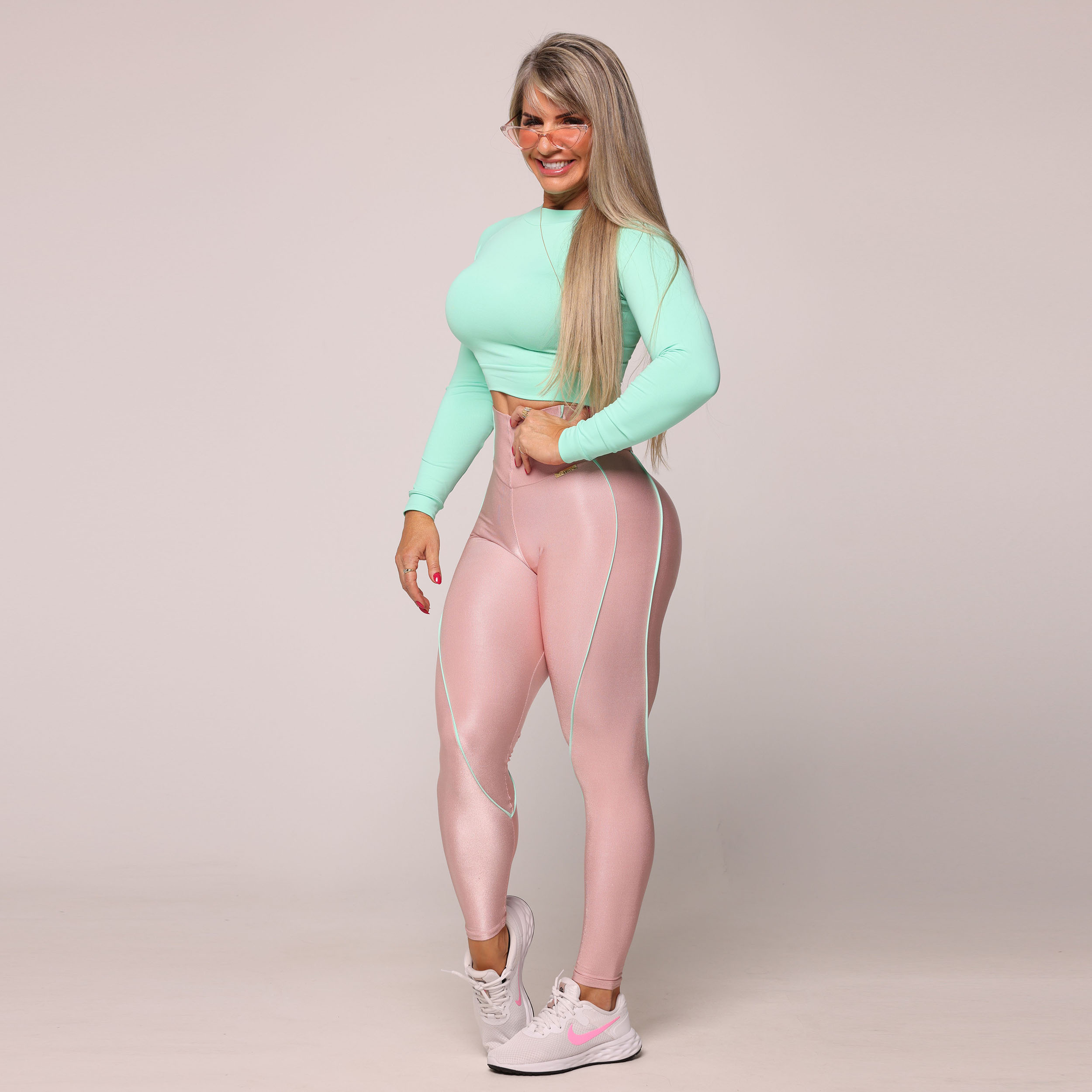 CROPPED CARMEL MANGA LONGA MENTA - Imagem 8