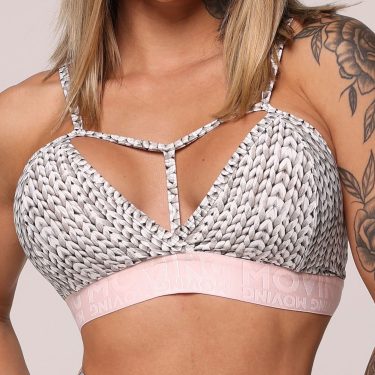 TOP MOVING COM ELÁSTICO TRICOT WHITE EXCLUSIVO