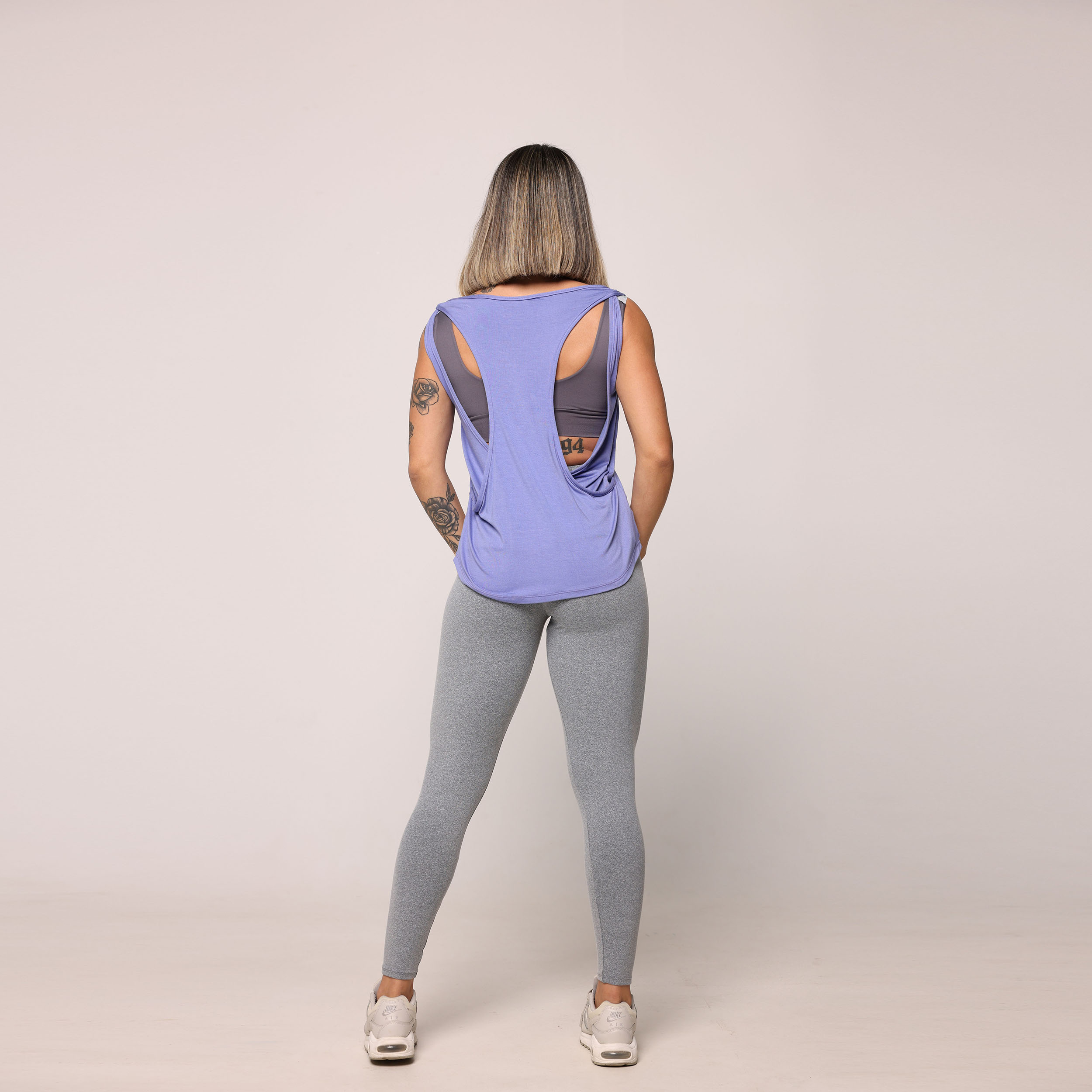 CAMISETA VENEZA DE VISCOSE AZUL - Imagem 6