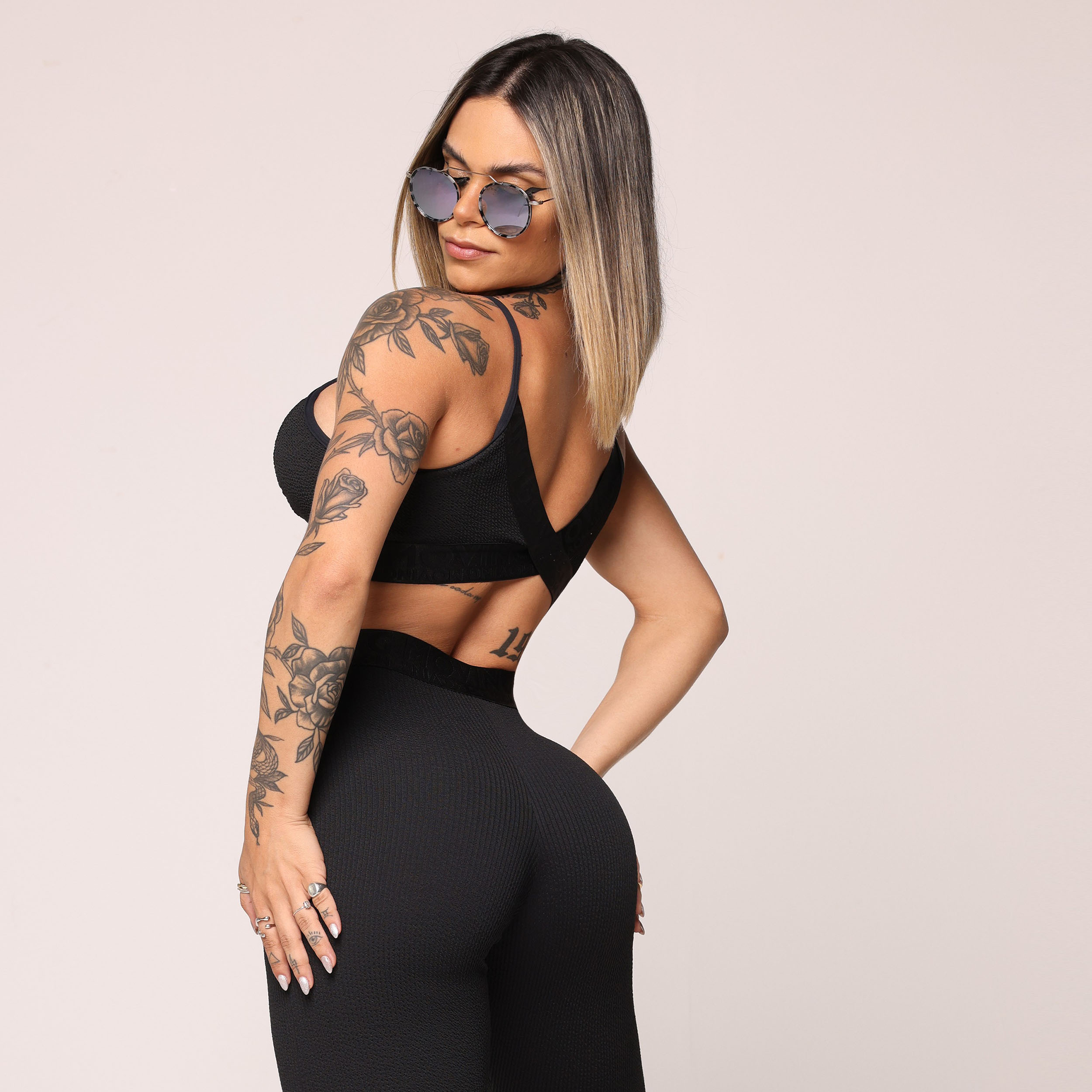 TOP MILANO JACQUARD CONFORT PRETO - Imagem 3