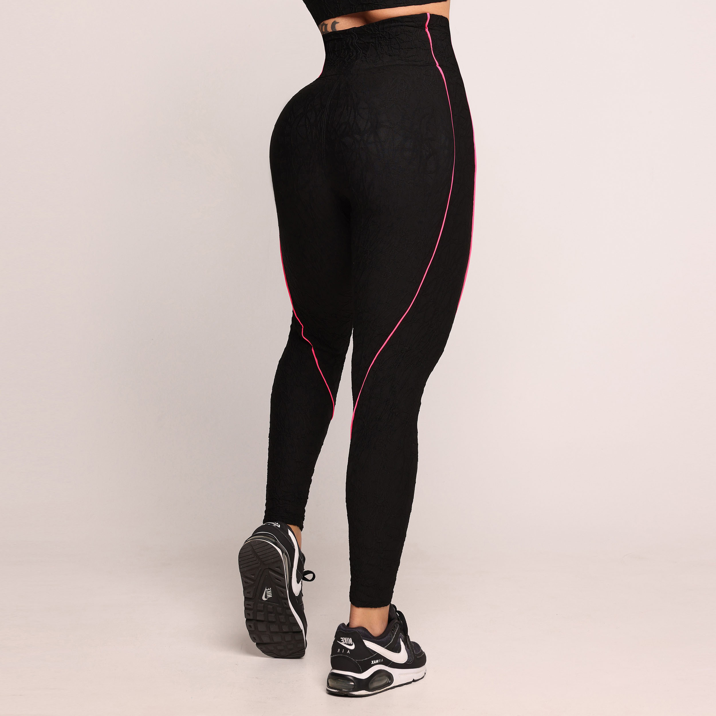 LEGGING HOPE COMUM JACQUARD PERLÊ PRETO - Imagem 4