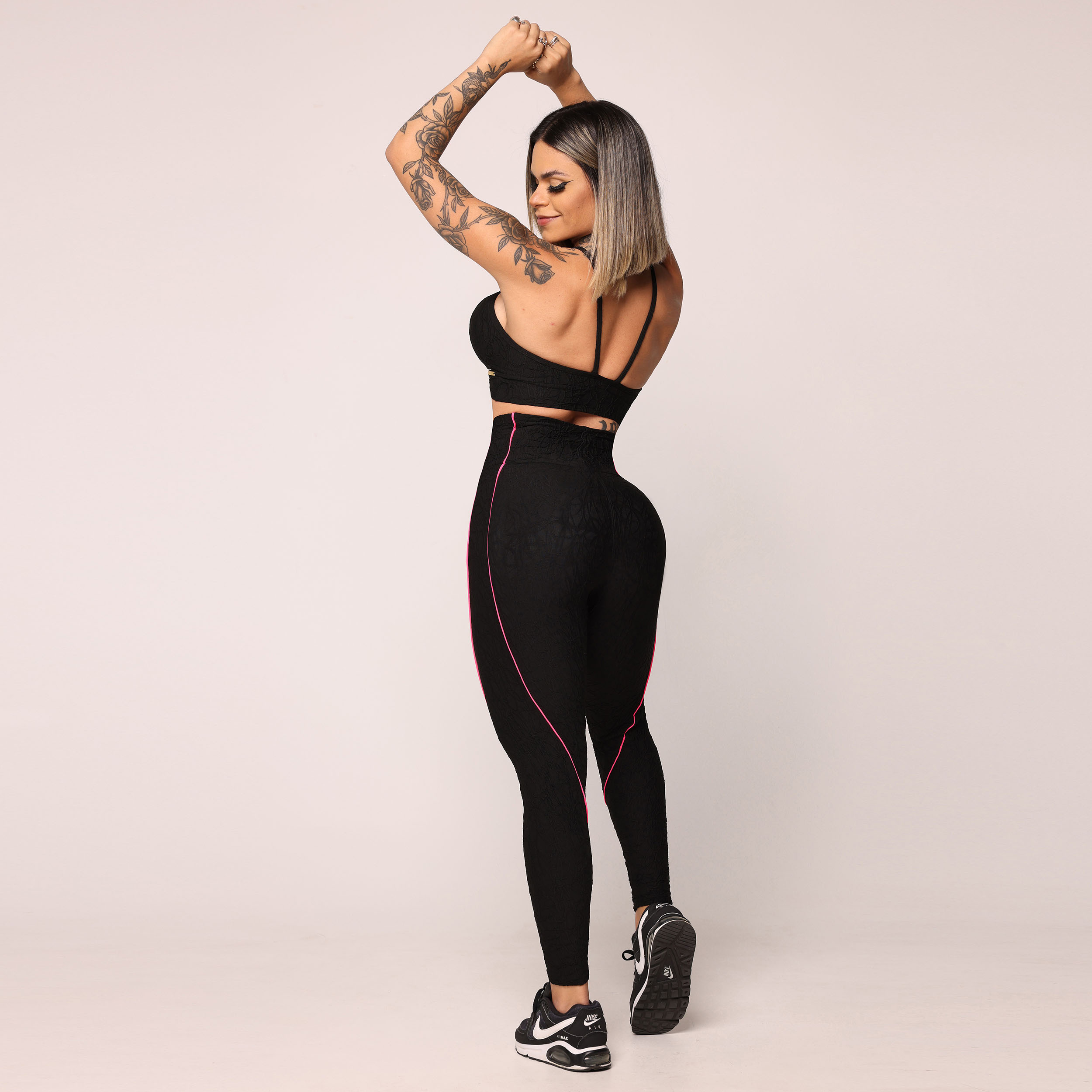 LEGGING HOPE COMUM JACQUARD PERLÊ PRETO - Imagem 10