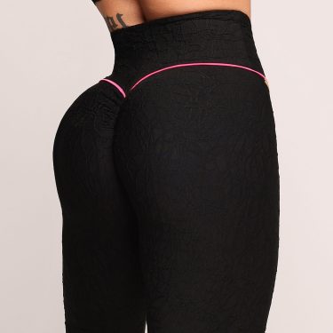 LEGGING WALK EMPINA BUMBUM JACQUARD PERLÊ PRETO
