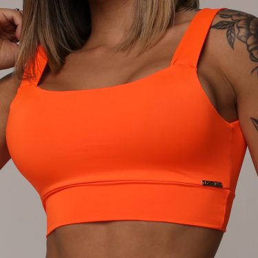 TOP FAIXA LARANJA NEON