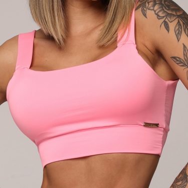 TOP FAIXA ROSA CHICLETE