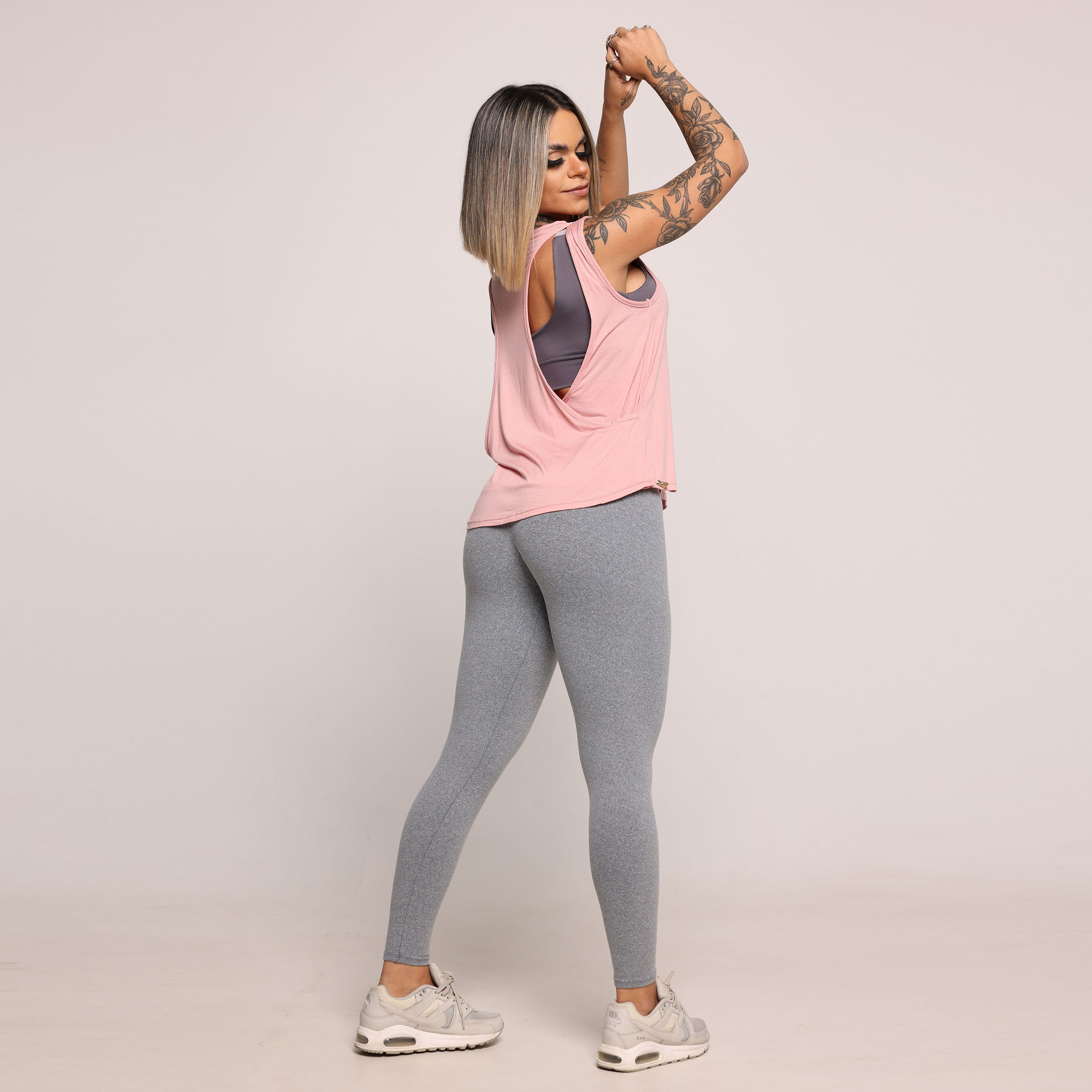 CAMISETA VENEZA DE VISCOSE ROSÊ - Imagem 5