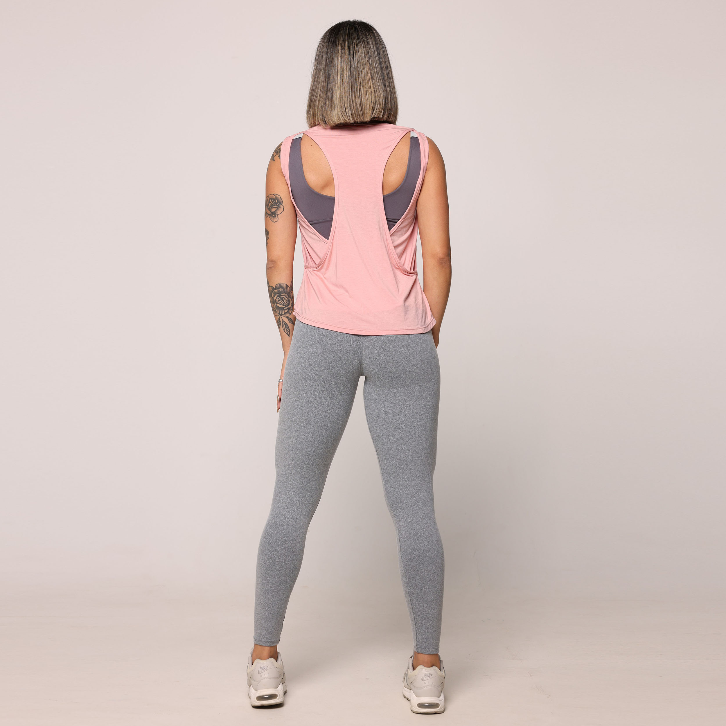 CAMISETA VENEZA DE VISCOSE ROSÊ - Imagem 6