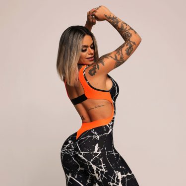 MACACÃO NOCAUTE EMPINA BUMBUM WHITE VEIN EXCLUSIVO