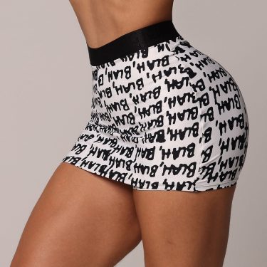 SHORT-SAIA FUNNY COM ELÁSTICO BLA BLA BLA EXCLUSIVO