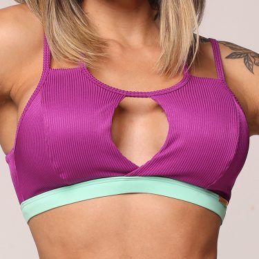 TOP FLORENÇA JACQUARD 3D PURPLE