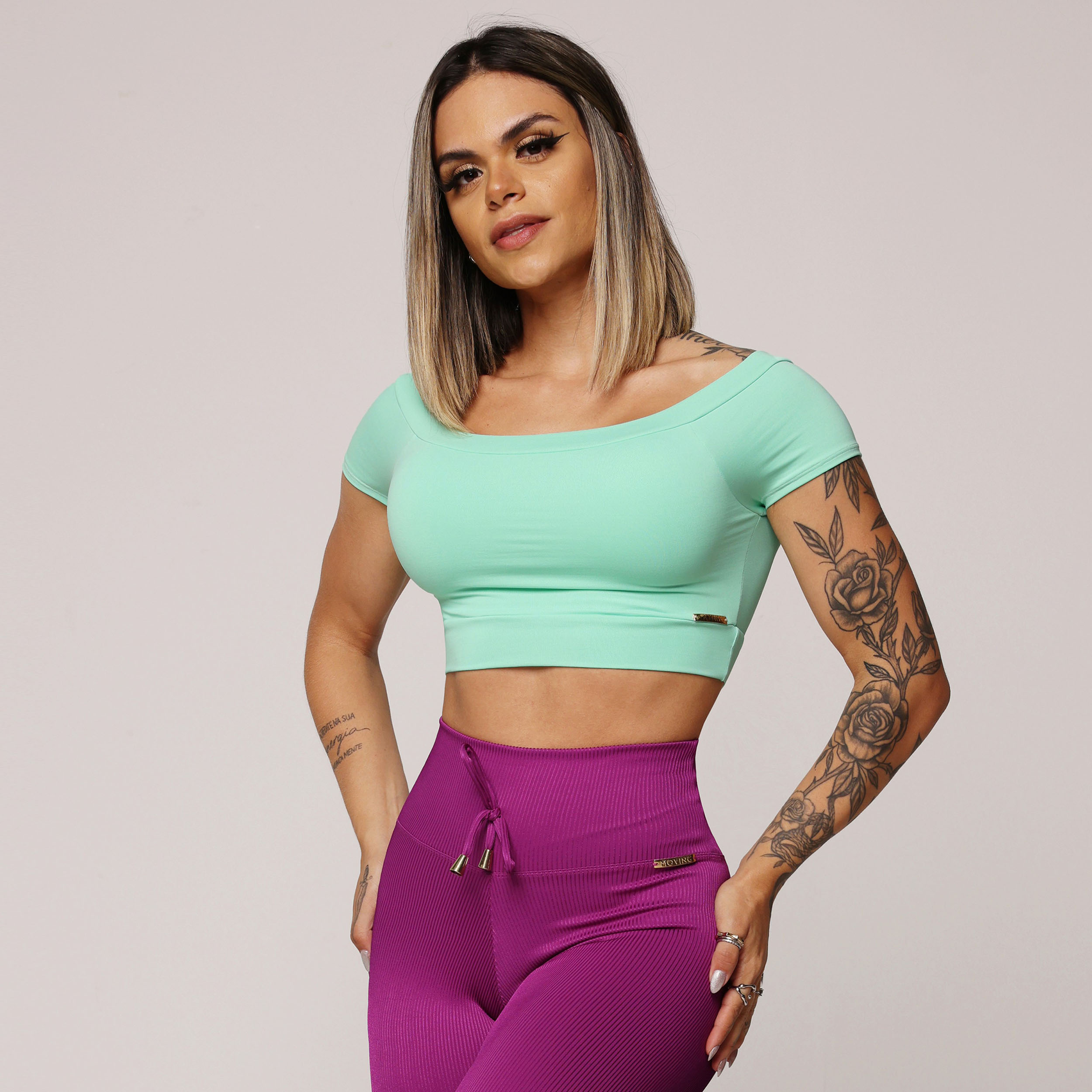 CROPPED CIGANINHA MENTA - Imagem 3