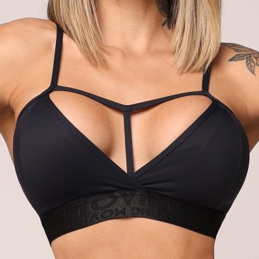 TOP MOVING PRETO COM ELÁSTICO PRETO