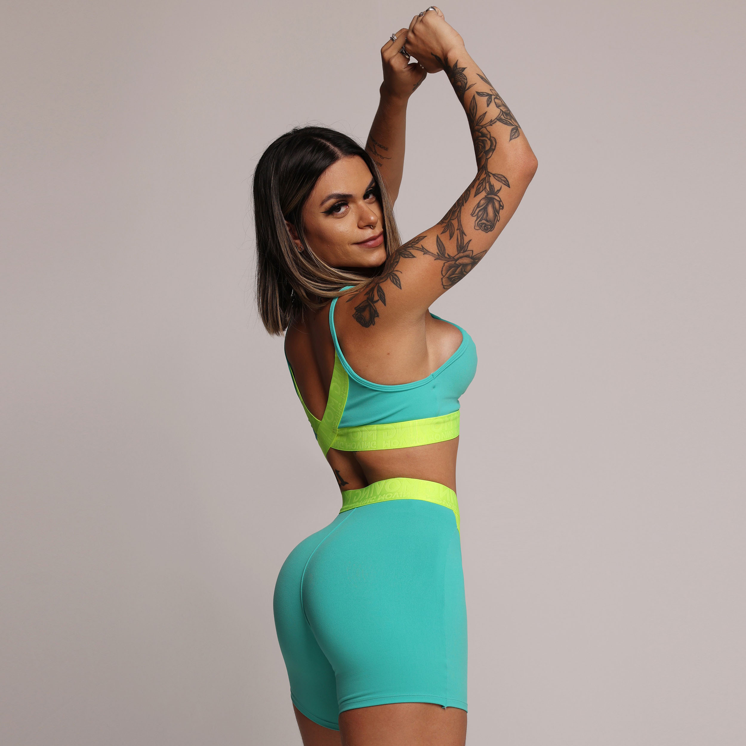 SHORT HIT COMUM TURQUESA - Imagem 3